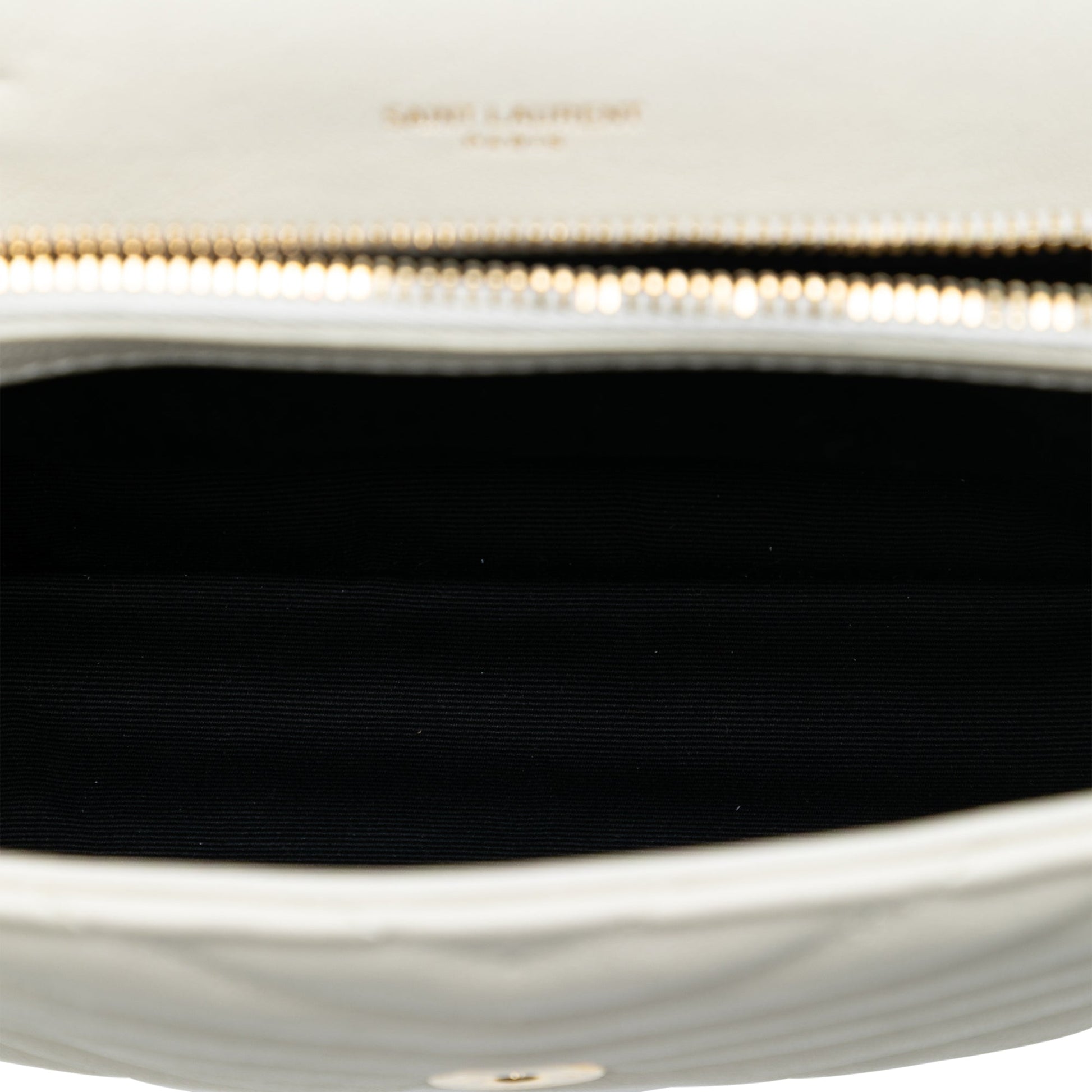 Medium Chevron Sheepskin Monogram College Satchel