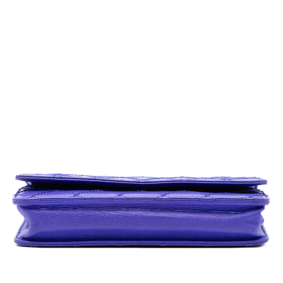 Chanel CC Quilted Calfskin Fancy Wallet On Chain — Purple