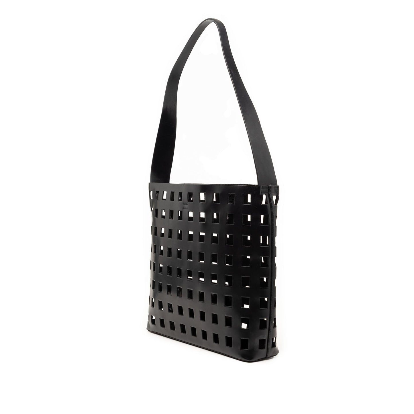 Prada Perforated Leather Shoulder Bag
