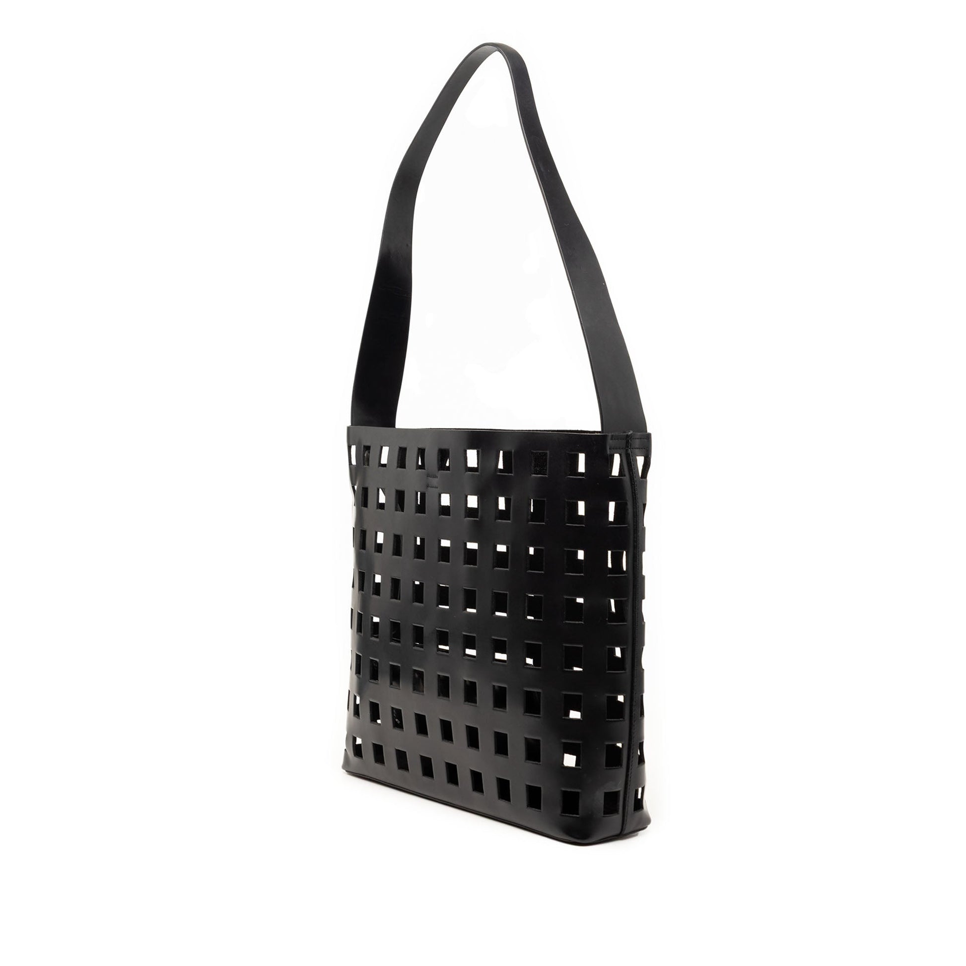 Prada Perforated Leather Shoulder Bag