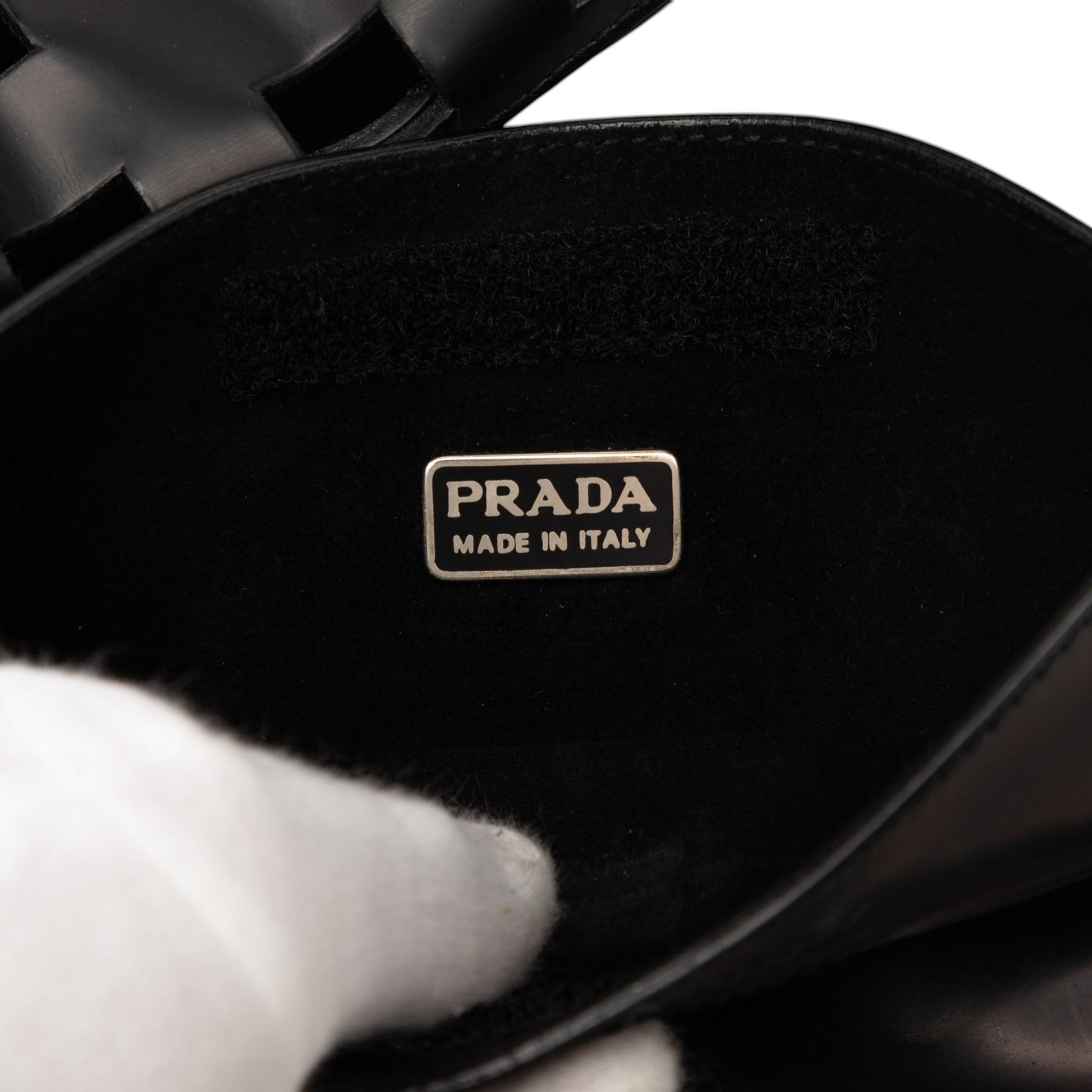 Prada Perforated Leather Shoulder Bag