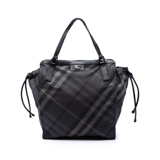 Burberry Smoke Check Nylon Buckleigh Tote