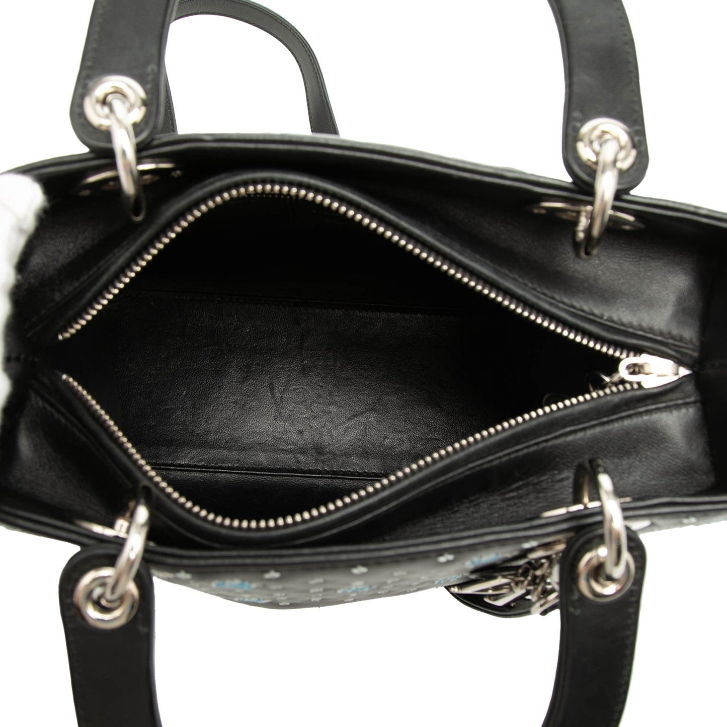 Dior Medium Calfskin Embroidered Flower Lady Dior