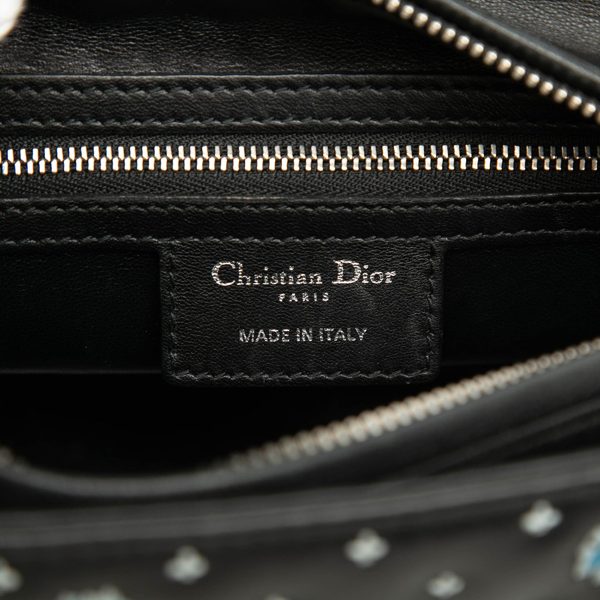 Dior Medium Calfskin Embroidered Flower Lady Dior