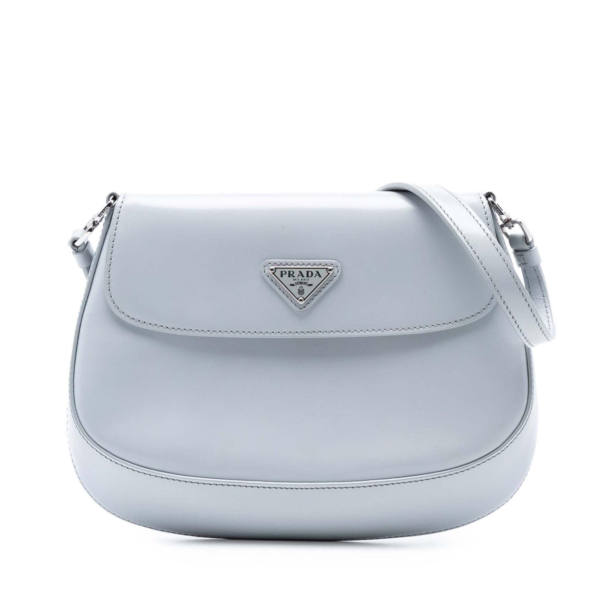 Prada Mini Brushed Leather Cleo Flap