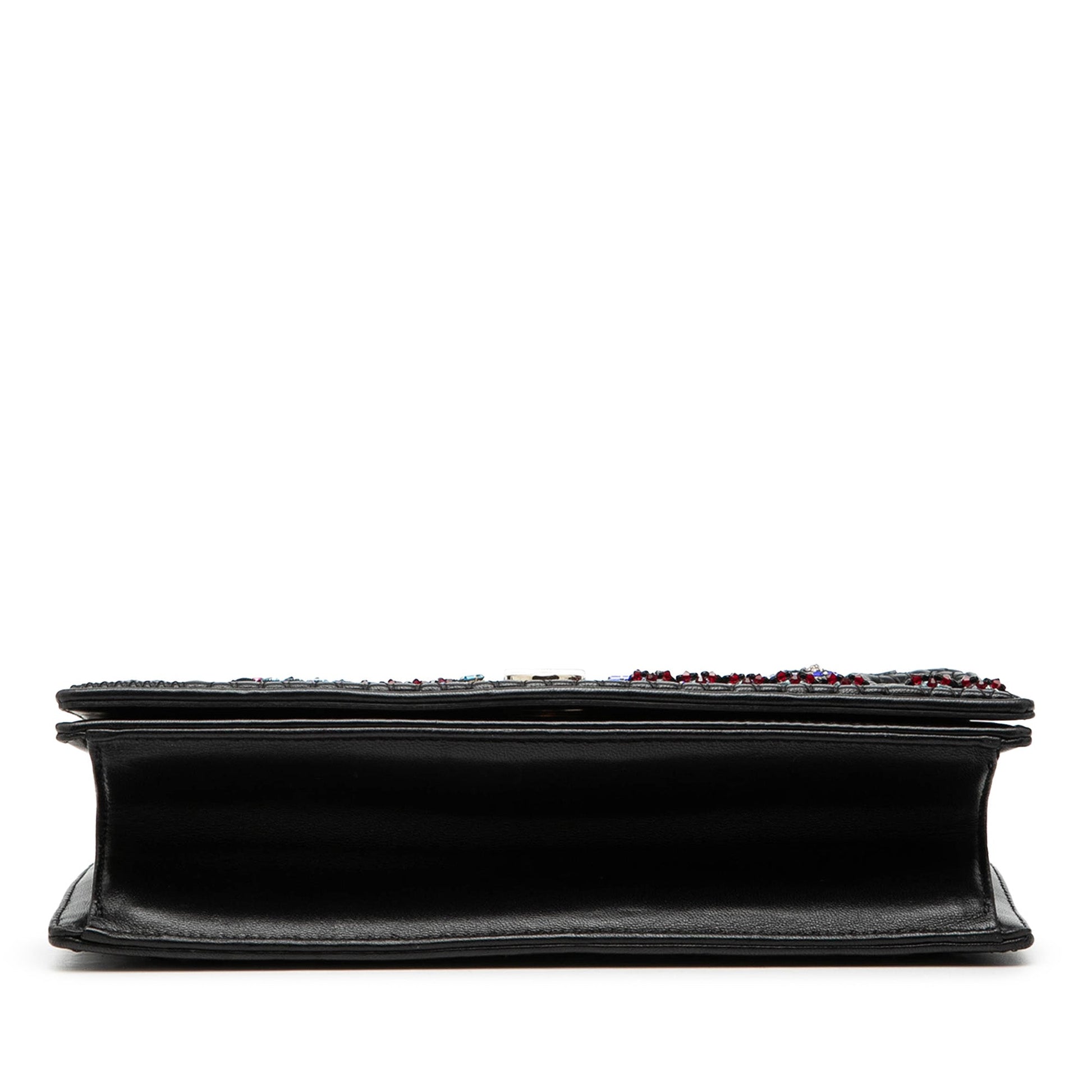 Dior Medium Calfskin Crystal Embroidered Diorama Flap