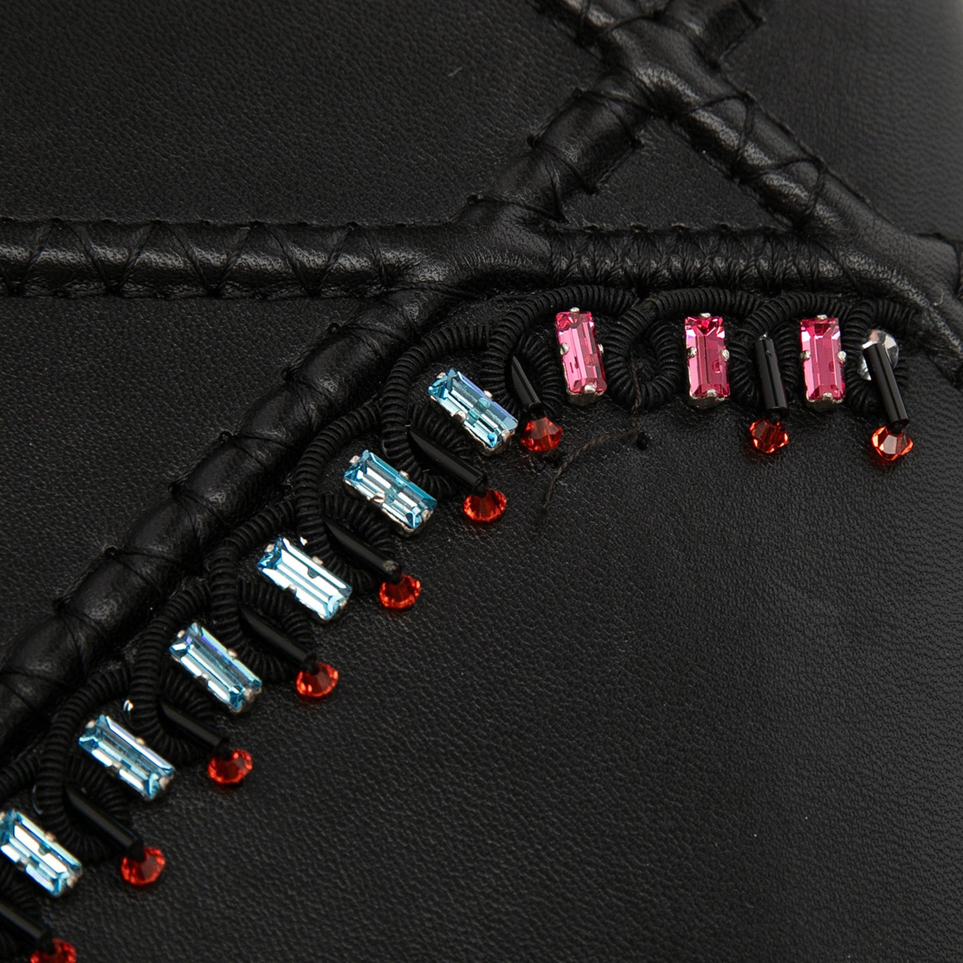 Dior Medium Calfskin Crystal Embroidered Diorama Flap