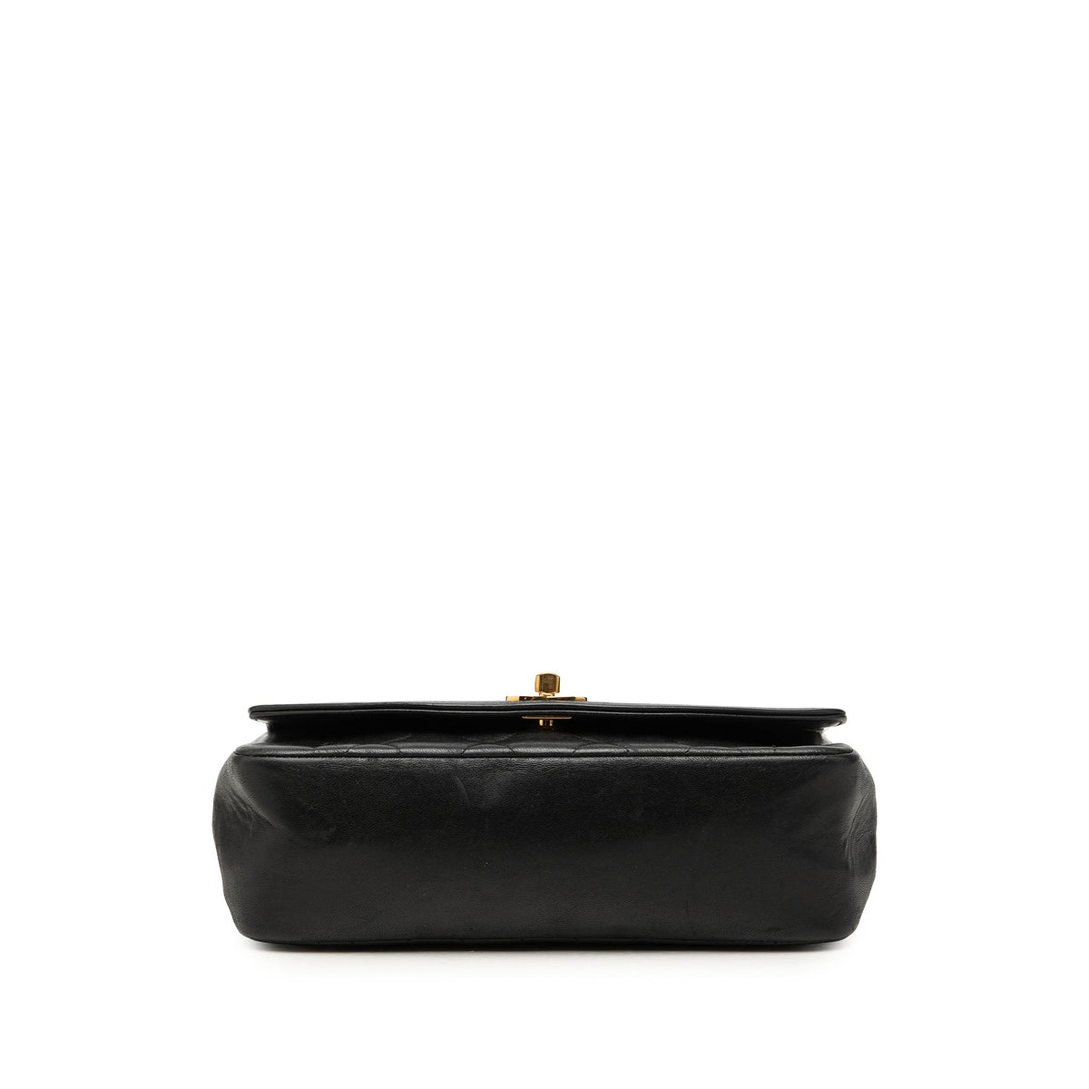 Chanel Small Lambskin Diana Flap — Black