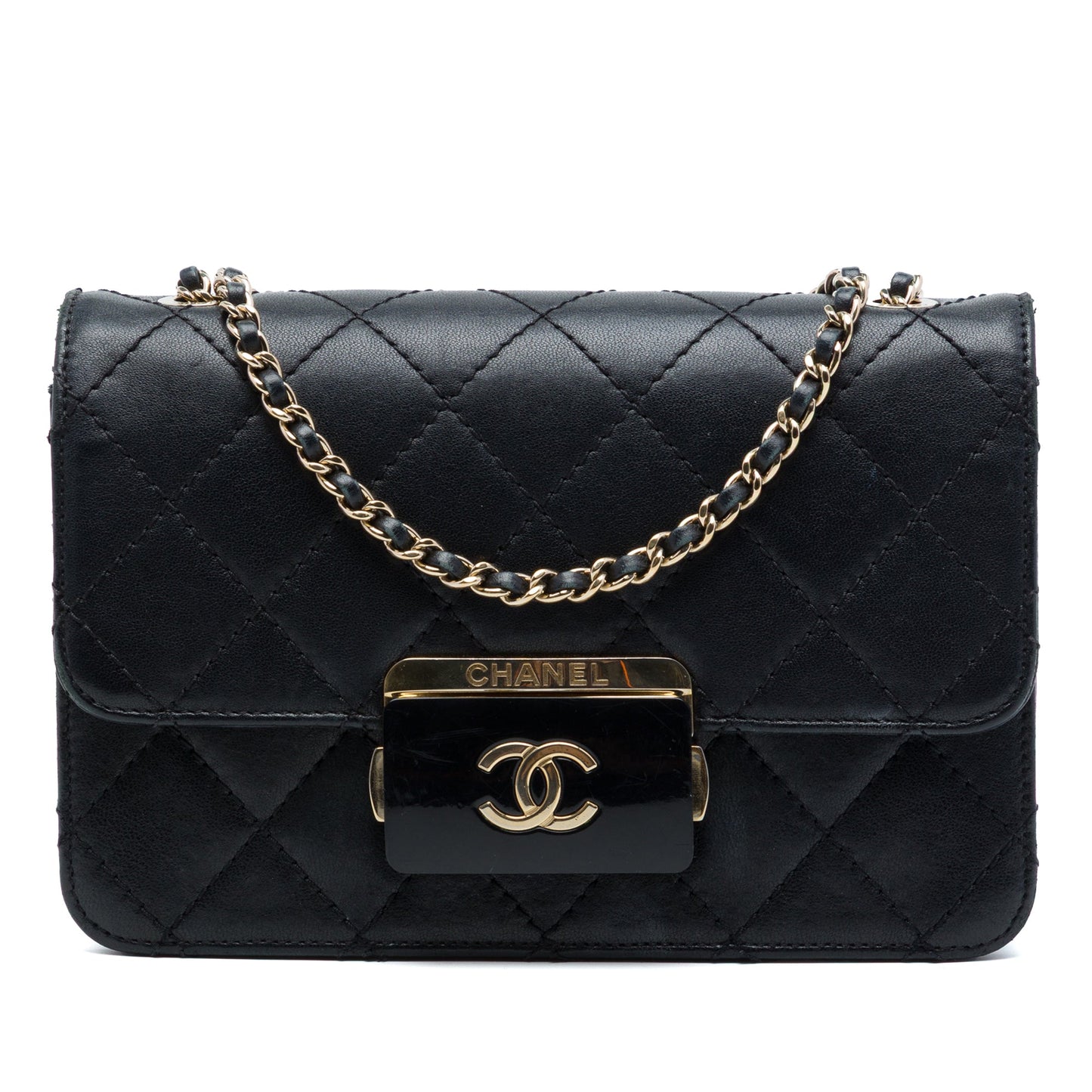 Chanel Mini Sheepskin Beauty Lock Flap