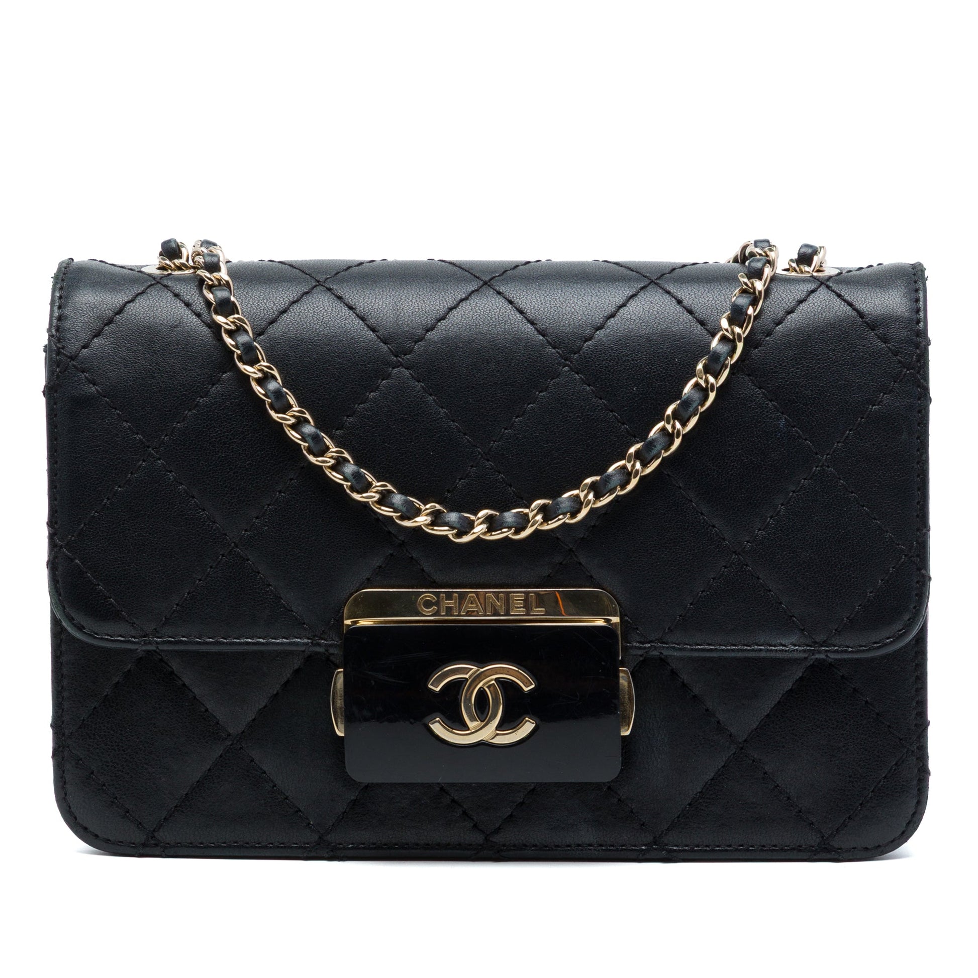 Chanel Mini Sheepskin Beauty Lock Flap