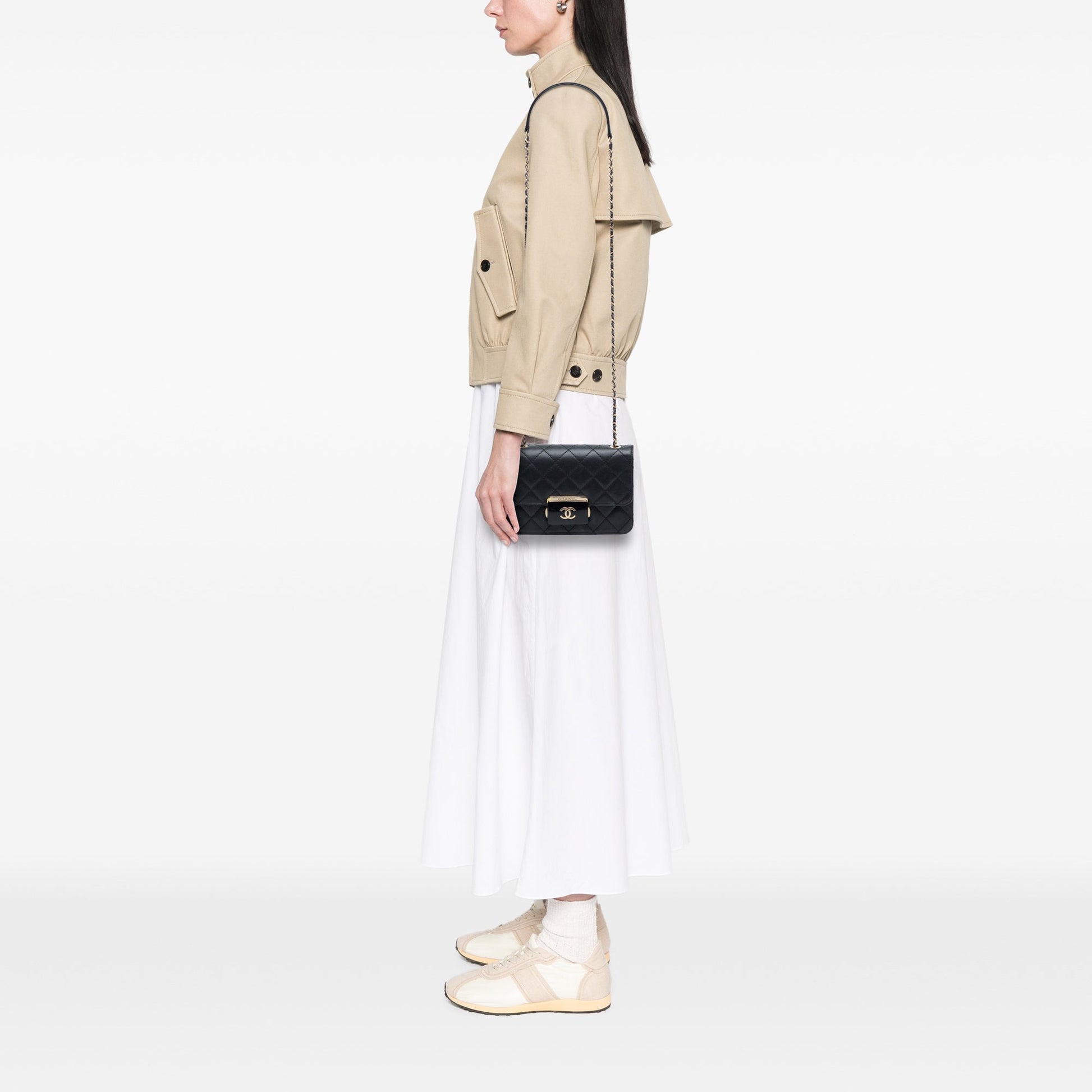 Chanel Mini Sheepskin Beauty Lock Flap
