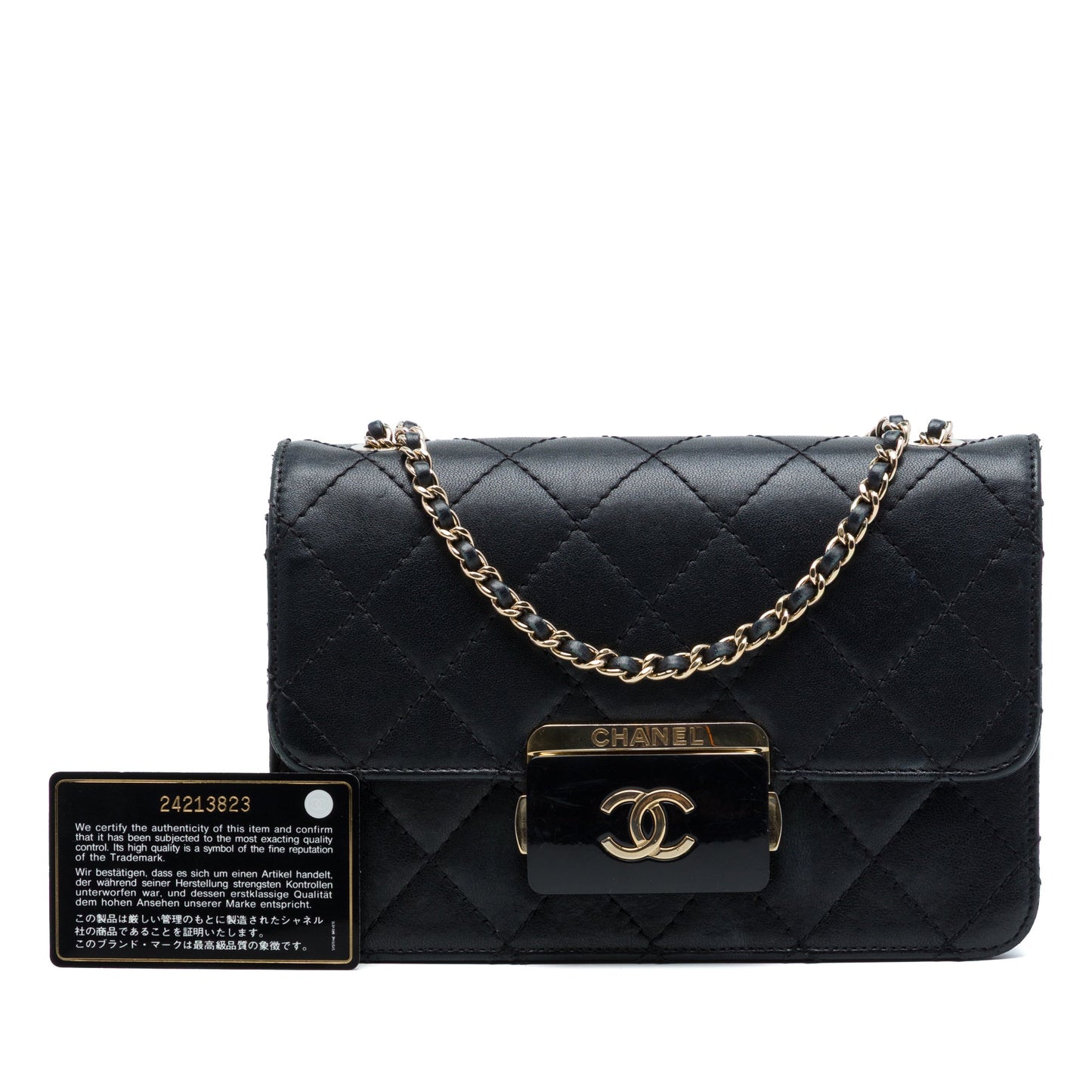 Chanel Mini Sheepskin Beauty Lock Flap