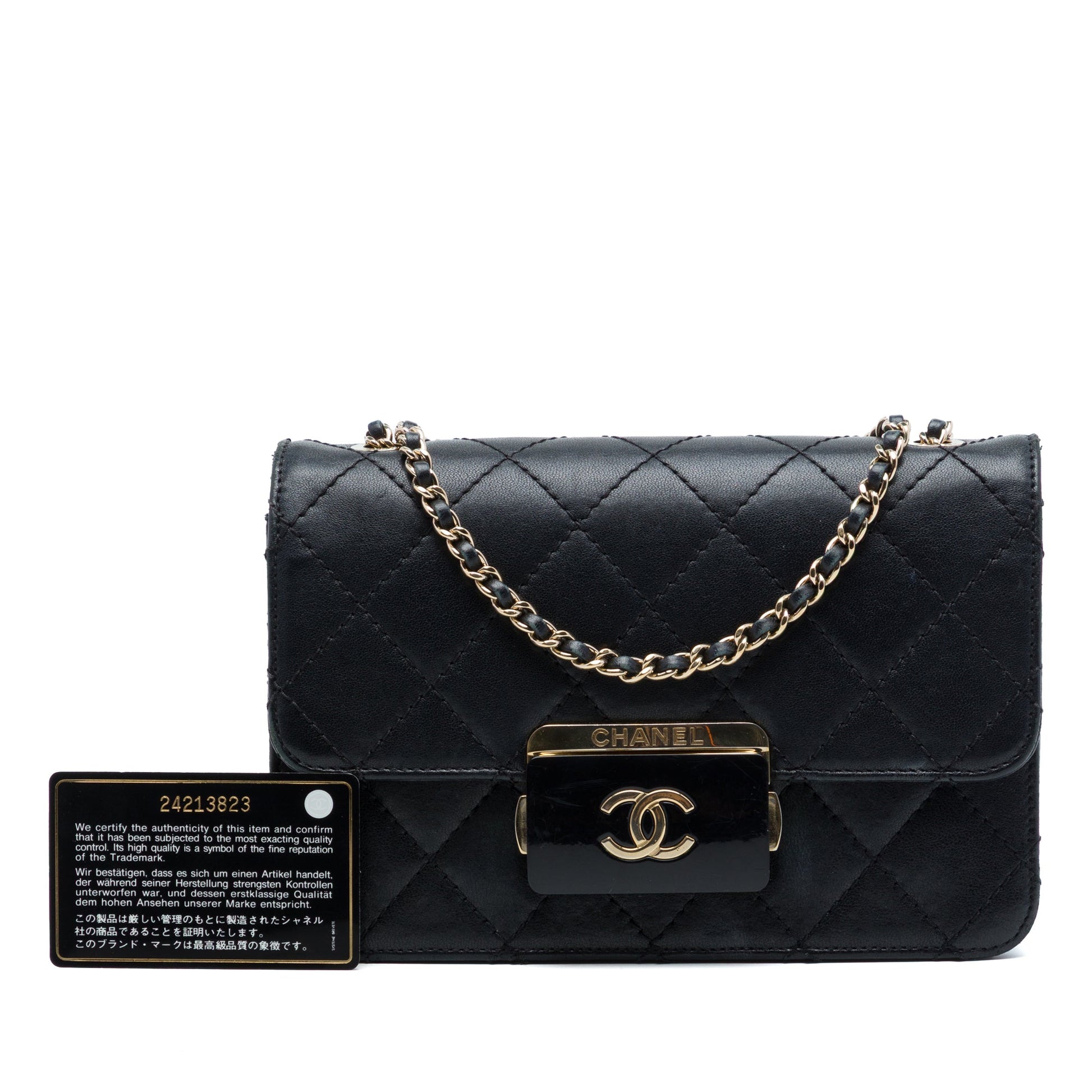 Chanel Mini Sheepskin Beauty Lock Flap