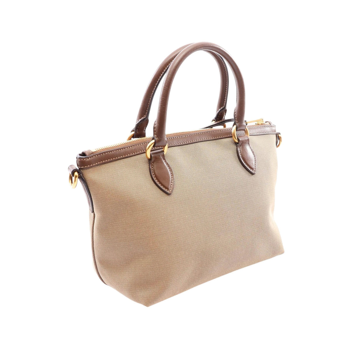 Prada Canvas Canapa Logo Bow Satchel