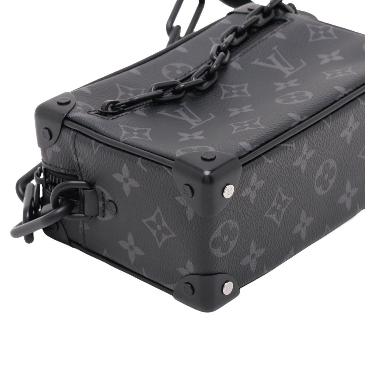 Louis Vuitton Monogram Eclipse Mini Soft Trunk — Black