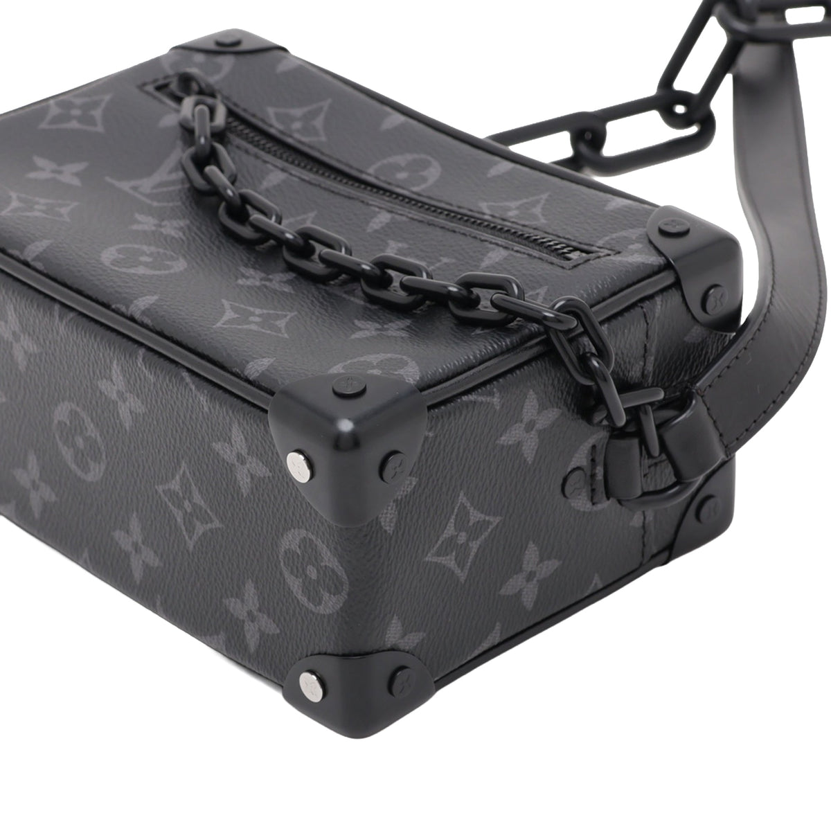 Louis Vuitton Monogram Eclipse Mini Soft Trunk — Black