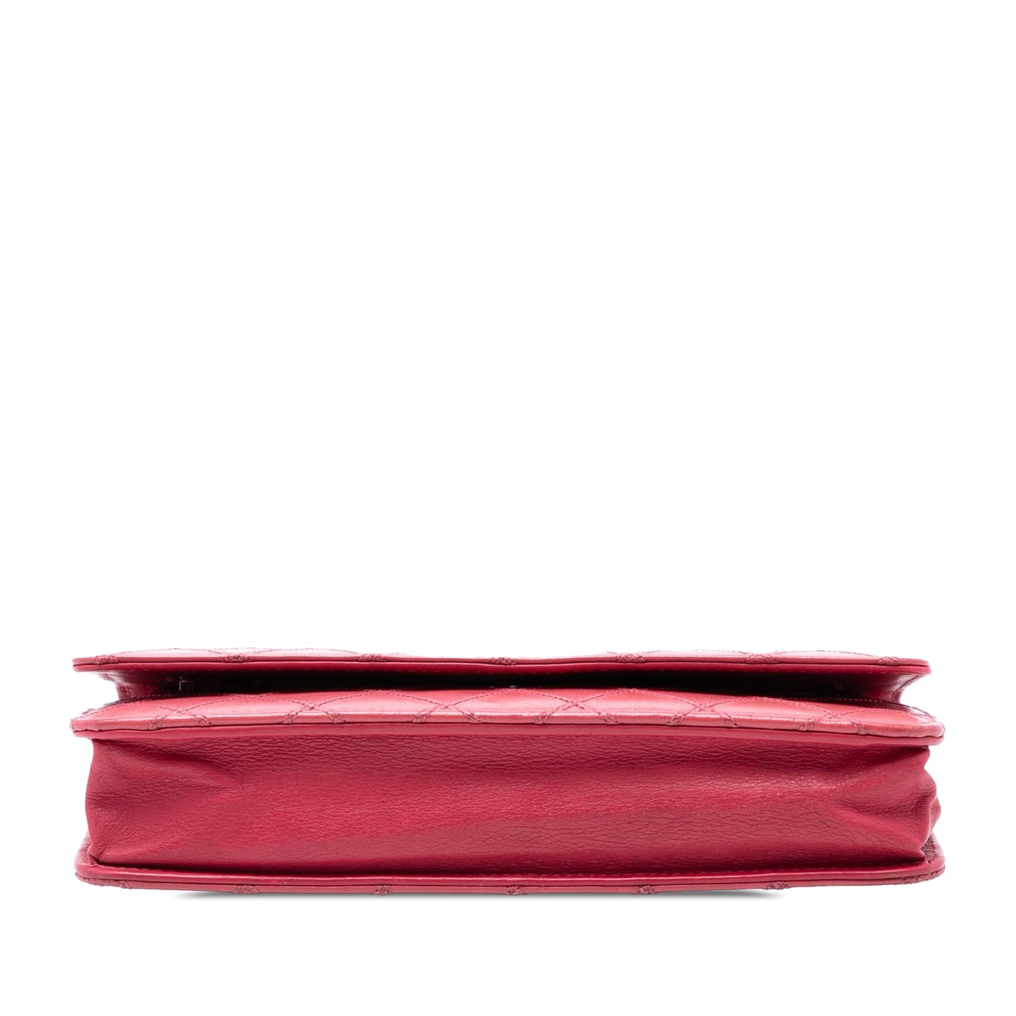 CC Lambskin Wild Stitch Wallet on Chain
