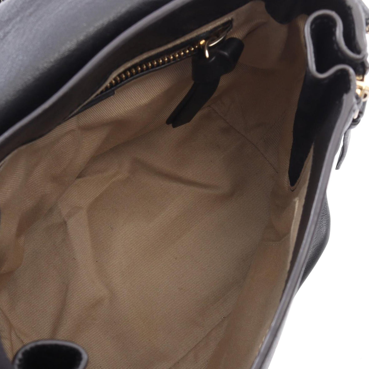 Chloé Mini Calfskin and Suede Faye Backpack — Black