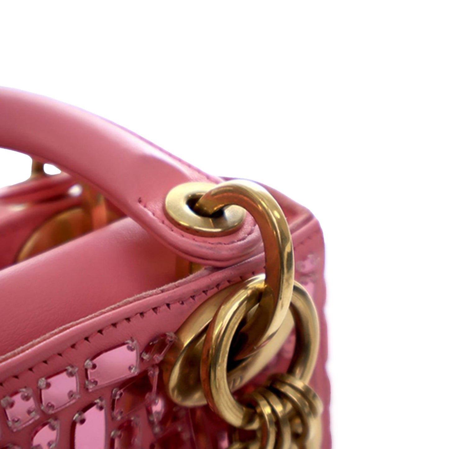 Dior Mini Smooth Calfskin Embroidered Mosaic of Mirrors Lady Dior