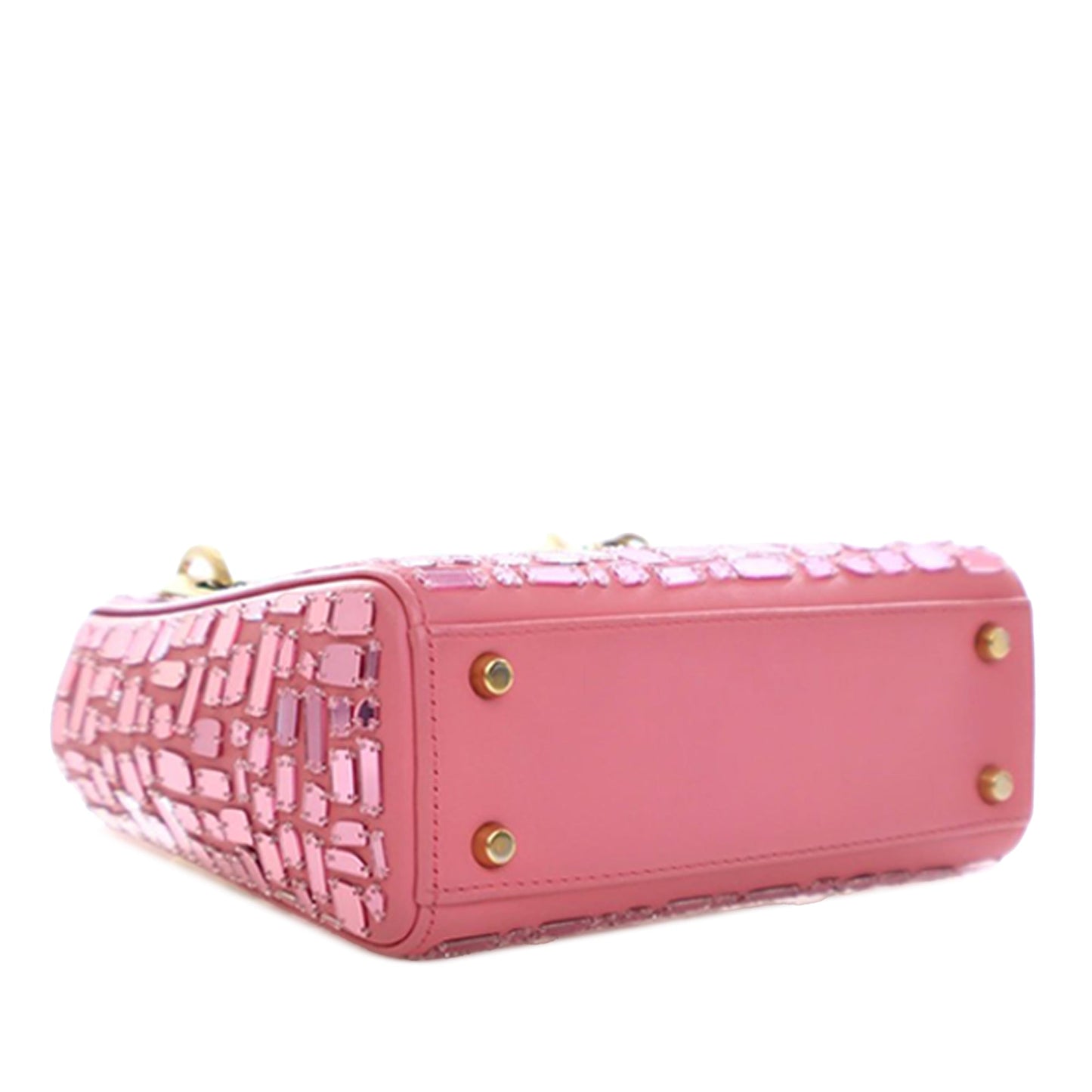 Dior Mini Smooth Calfskin Embroidered Mosaic of Mirrors Lady Dior