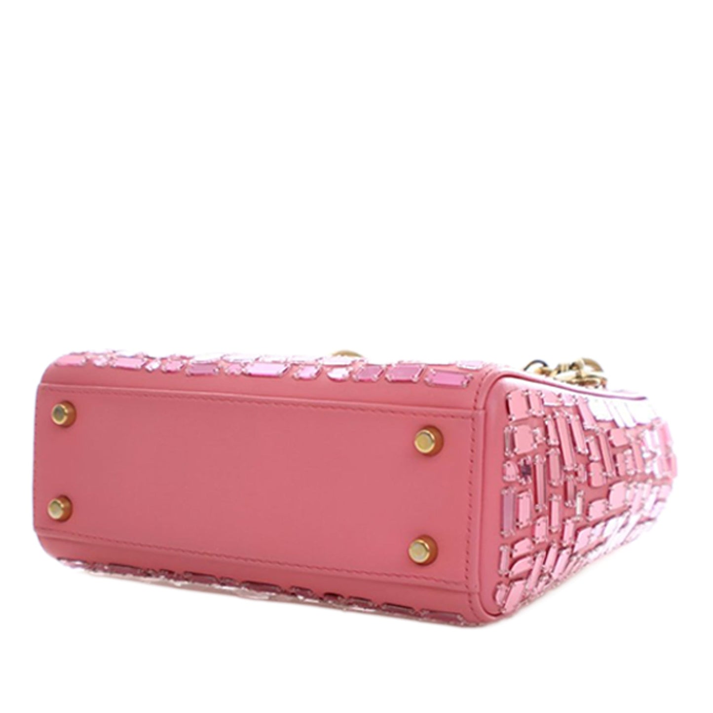 Dior Mini Smooth Calfskin Embroidered Mosaic of Mirrors Lady Dior
