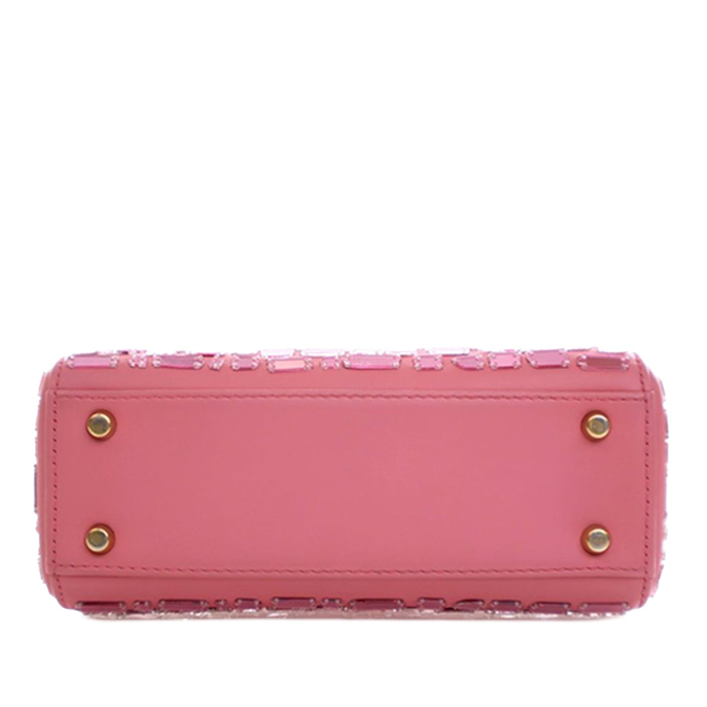 Dior Mini Smooth Calfskin Embroidered Mosaic of Mirrors Lady Dior