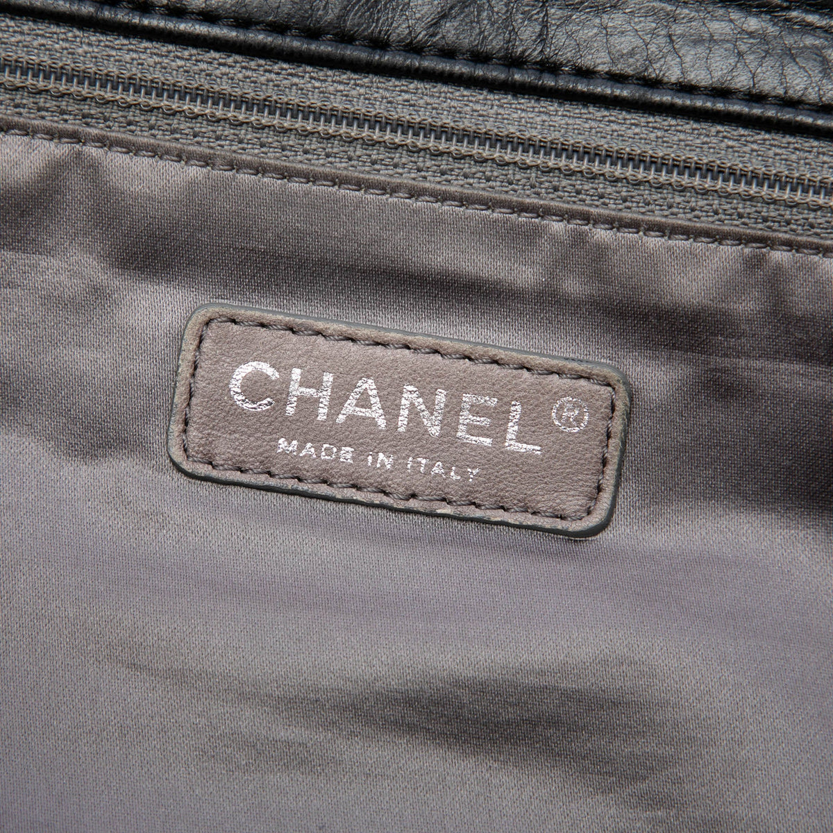 Chanel Quilted Lambskin East West Mademoiselle Accordion Flap — Black