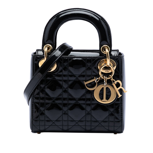 Dior Mini Patent Cannage Lady Dior