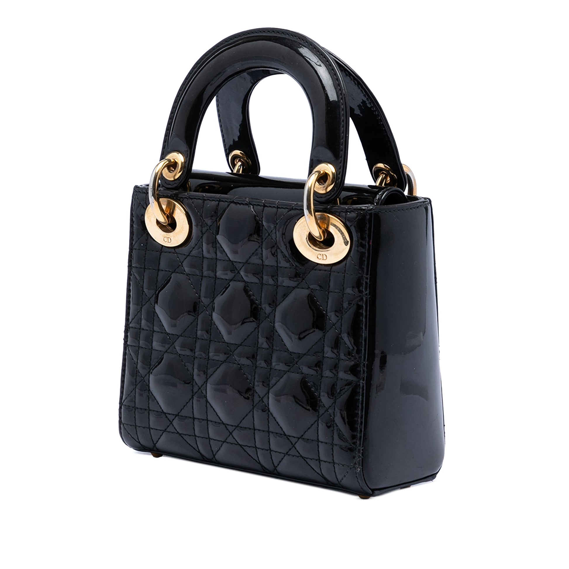 Dior Mini Patent Cannage Lady Dior