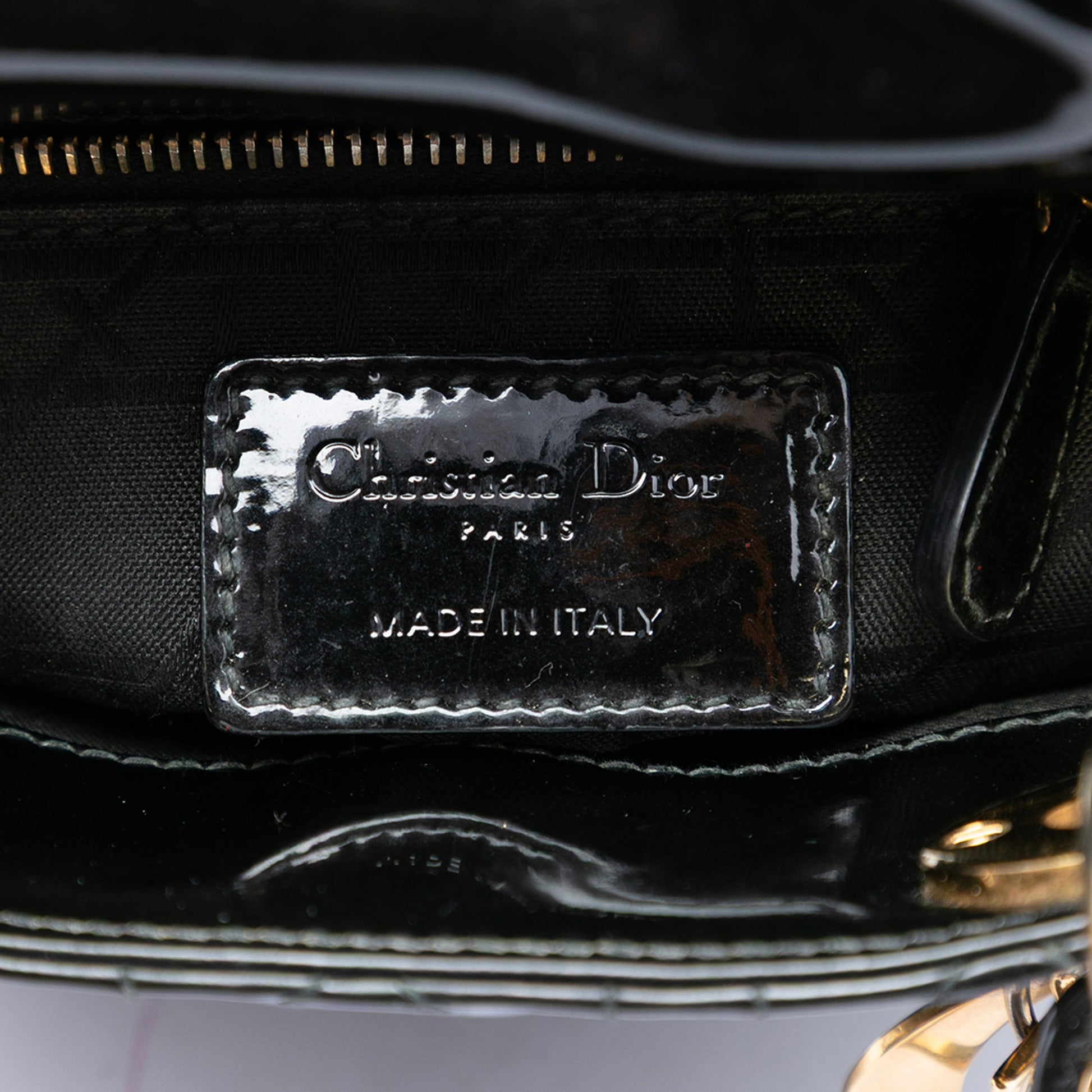Dior Mini Patent Cannage Lady Dior