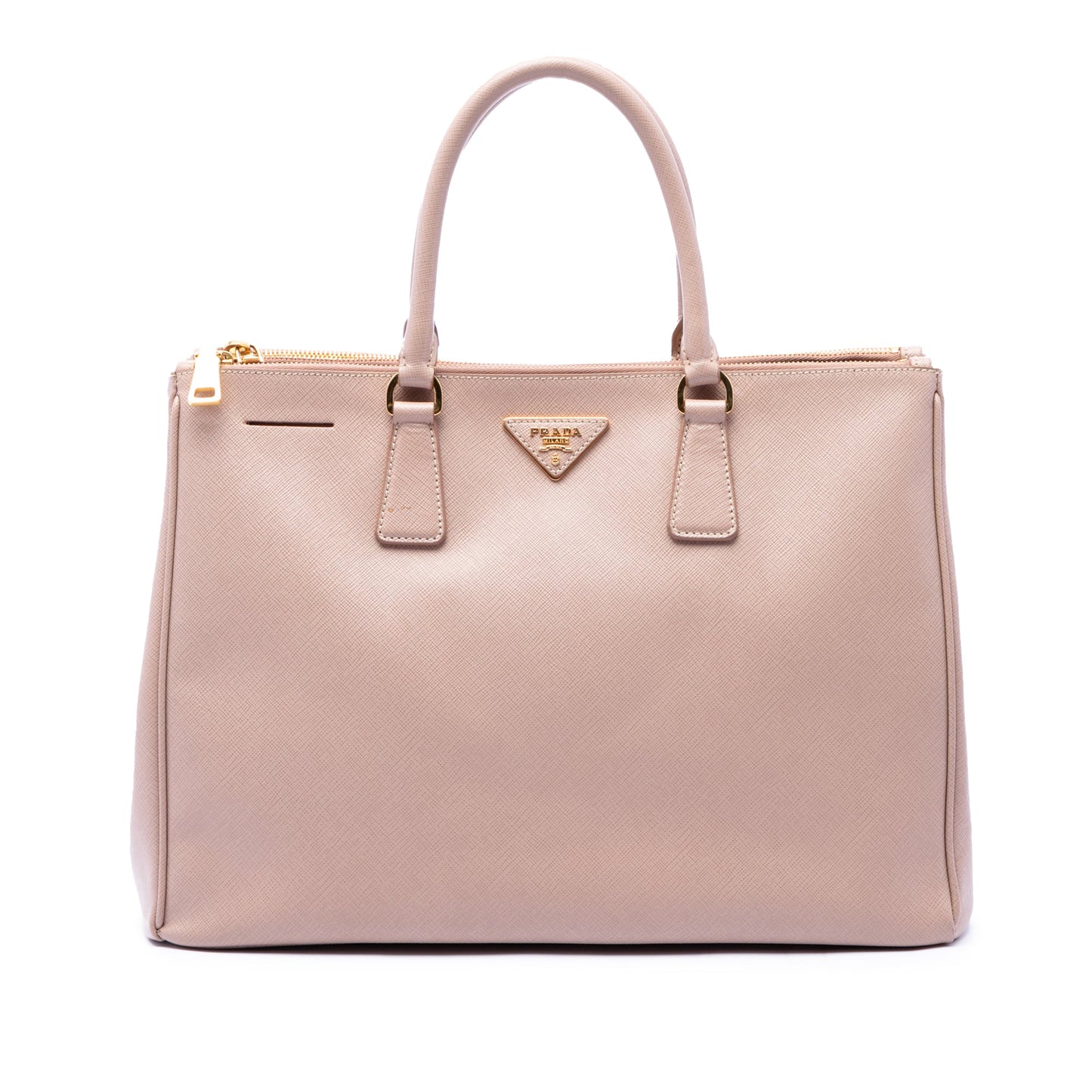 Prada Large Saffiano Lux Galleria Double Zip Satchel