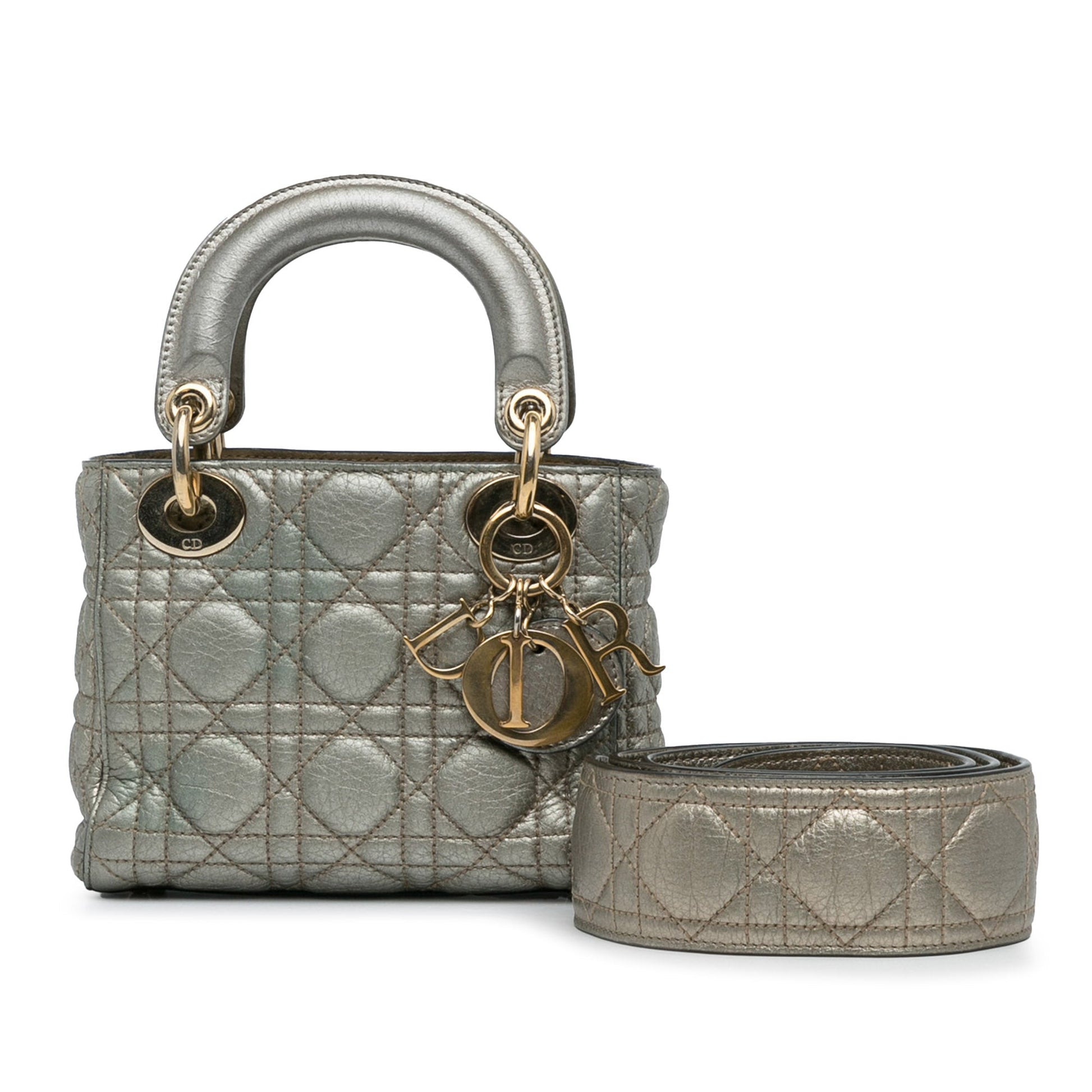 Dior Mini Lambskin Cannage Supple Lady Dior