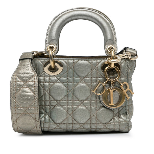 Dior Mini Lambskin Cannage Supple Lady Dior