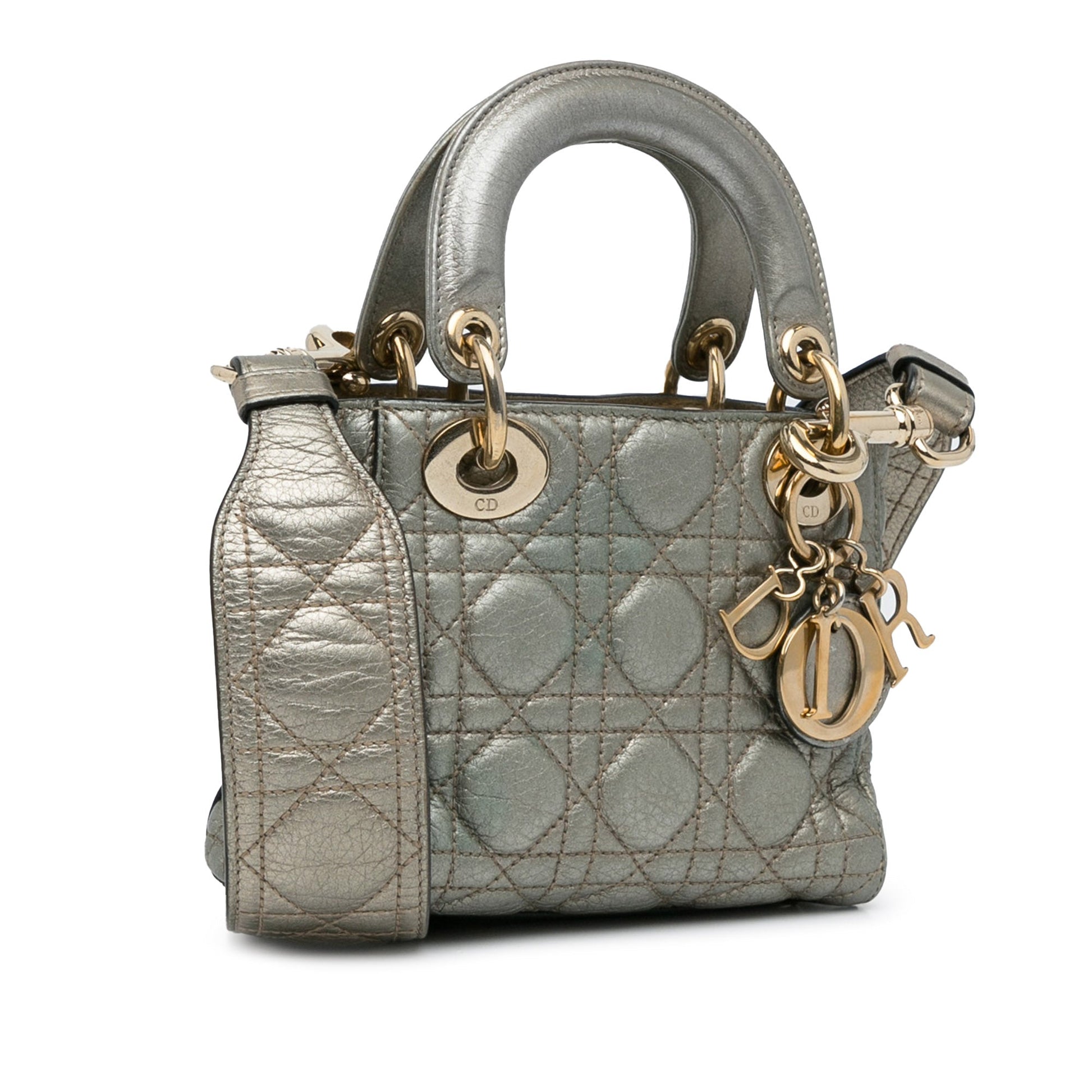 Dior Mini Lambskin Cannage Supple Lady Dior