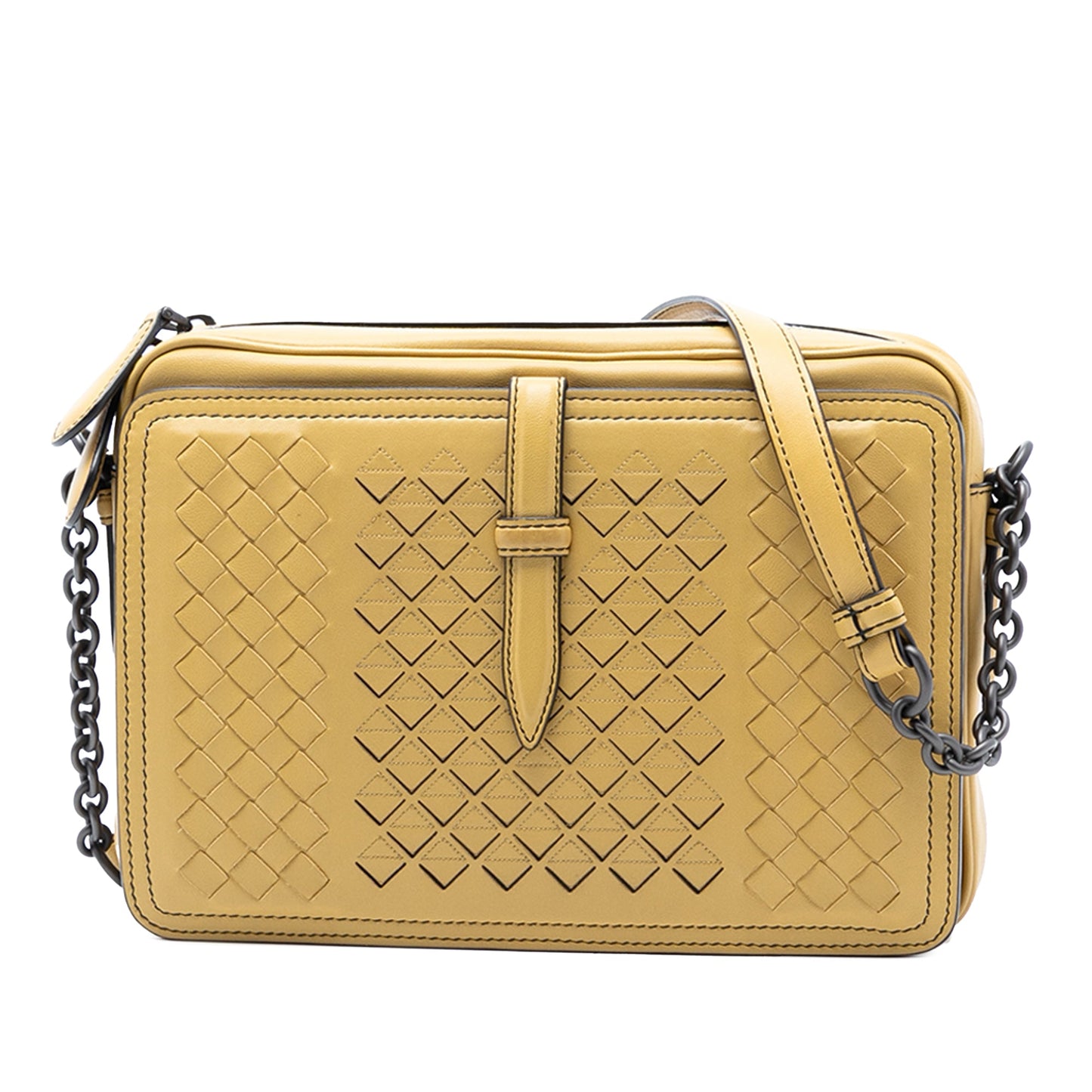 Bottega Veneta Nappa Intrecciato Belt Flap Camera Bag