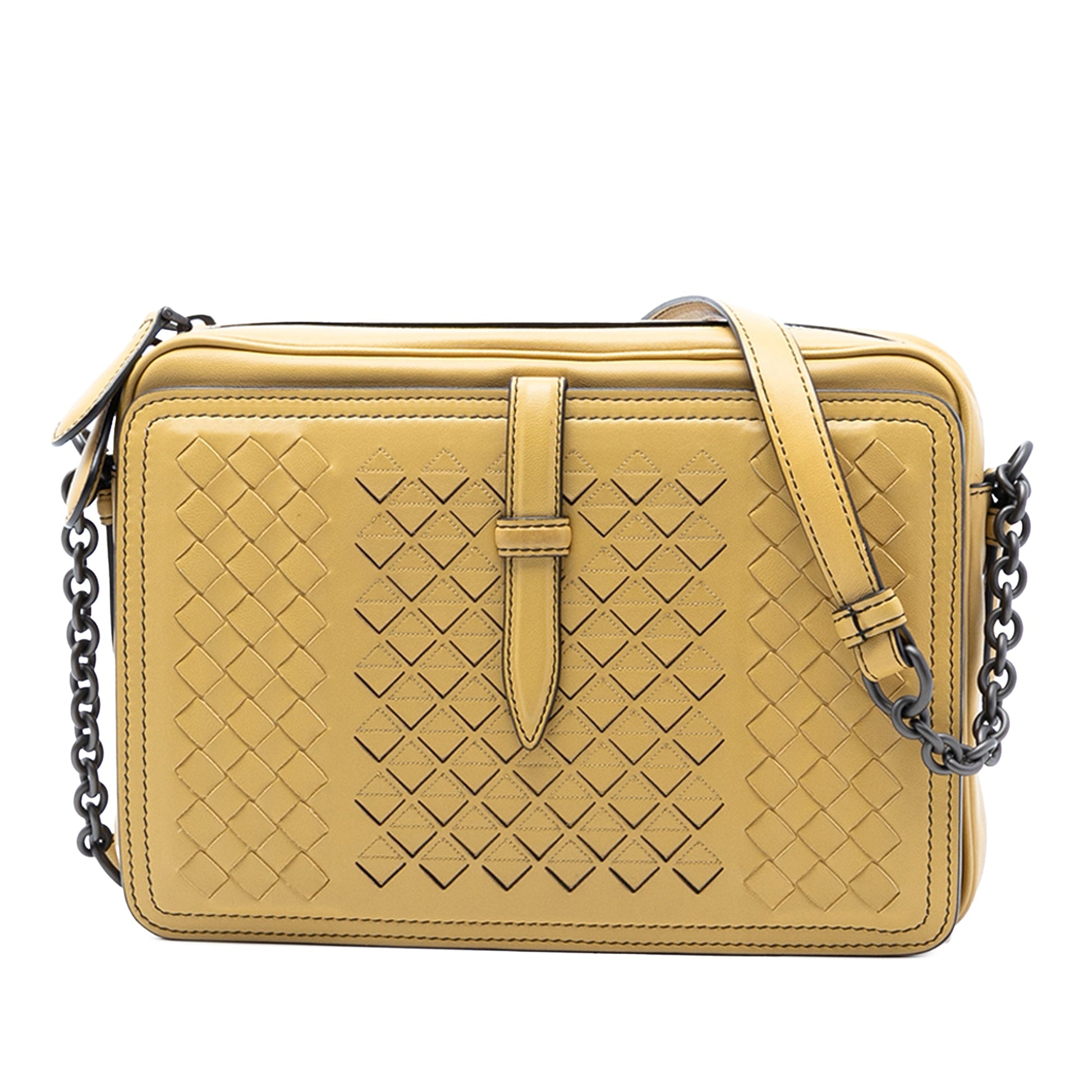 Bottega Veneta Nappa Intrecciato Belt Flap Camera Bag