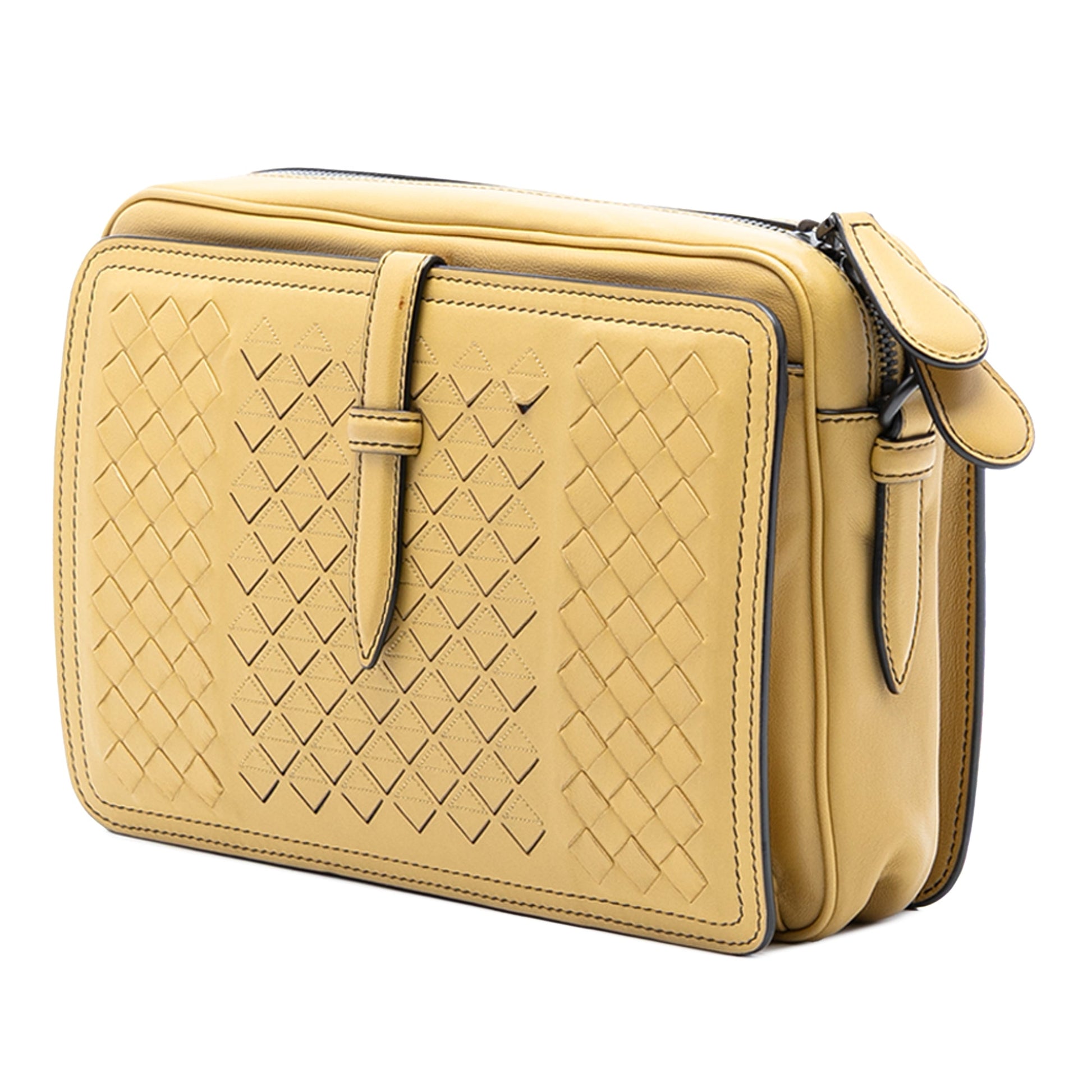 Bottega Veneta Nappa Intrecciato Belt Flap Camera Bag