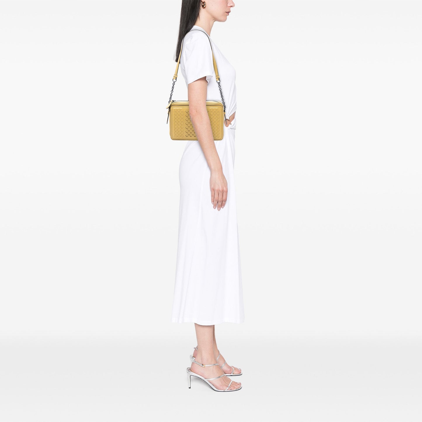 Bottega Veneta Nappa Intrecciato Belt Flap Camera Bag