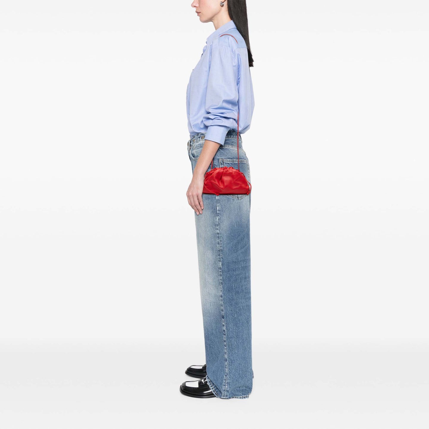 Bottega Veneta Lambskin The Mini Pouch Crossbody
