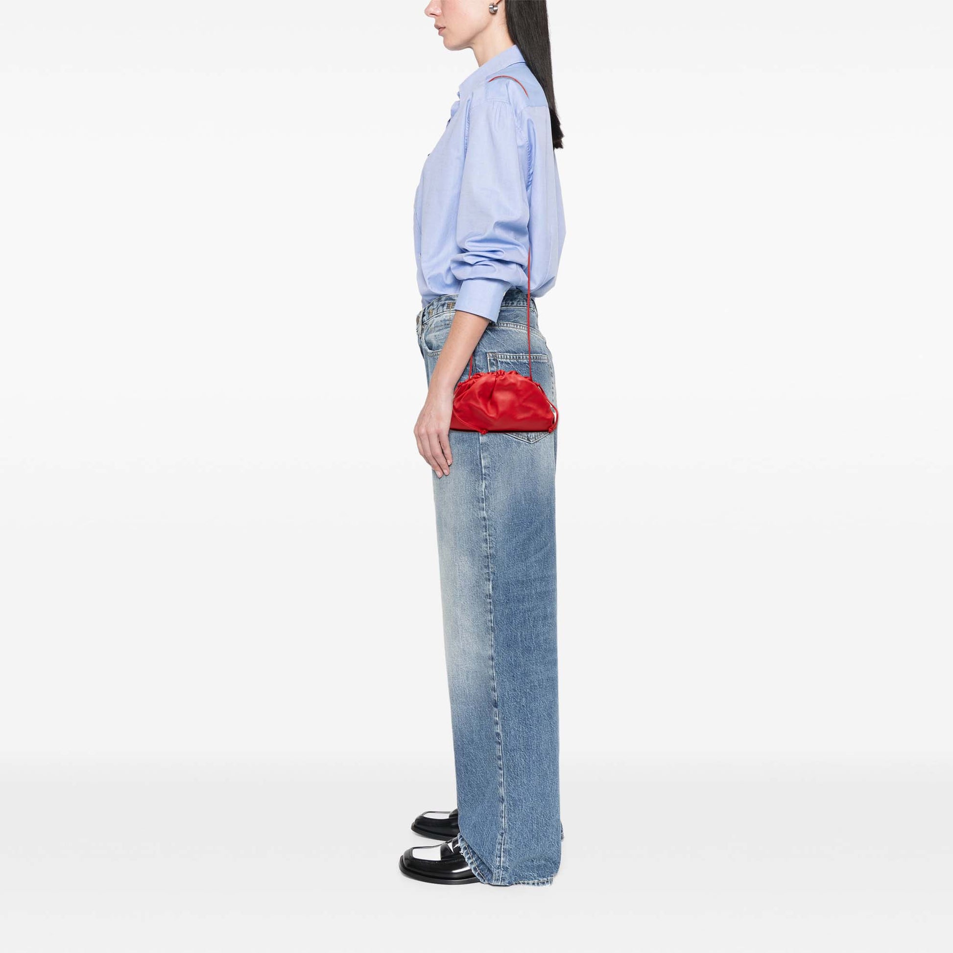Bottega Veneta Lambskin The Mini Pouch Crossbody