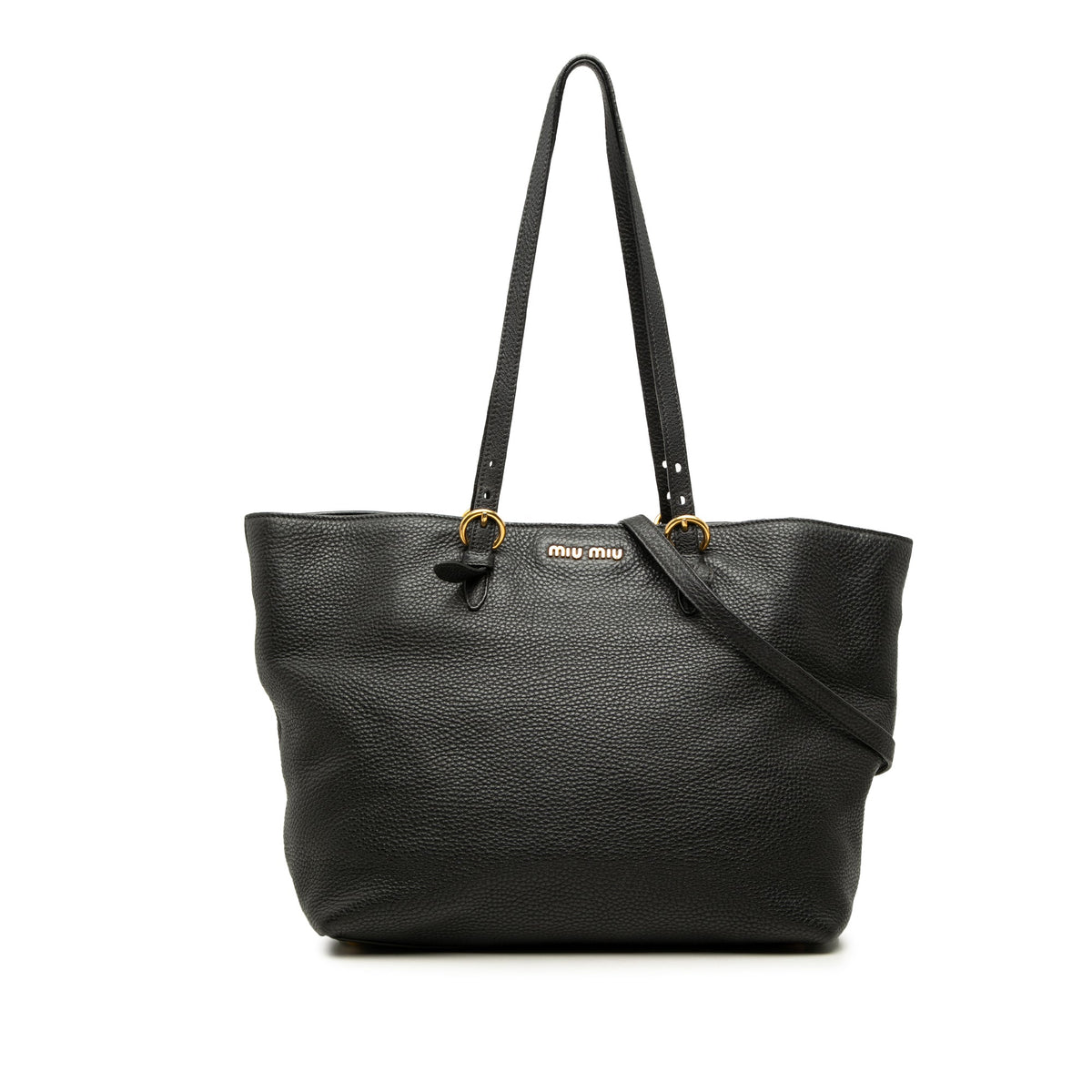 Miu Miu Vitello Daino Open Convertible Tote