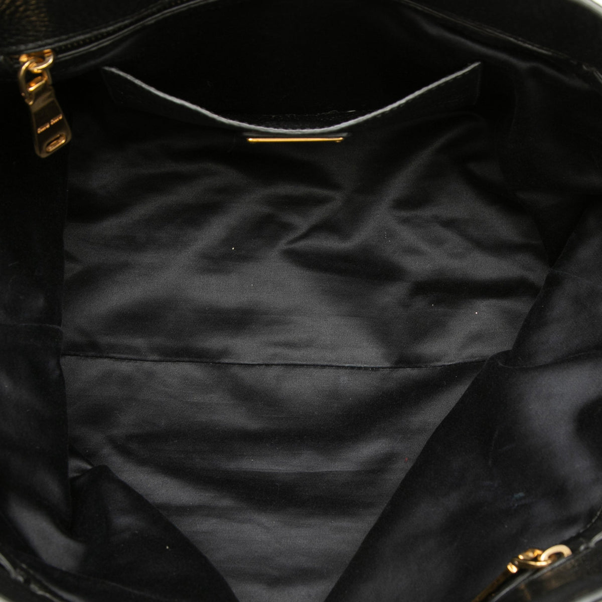 Miu Miu Vitello Daino Open Convertible Tote