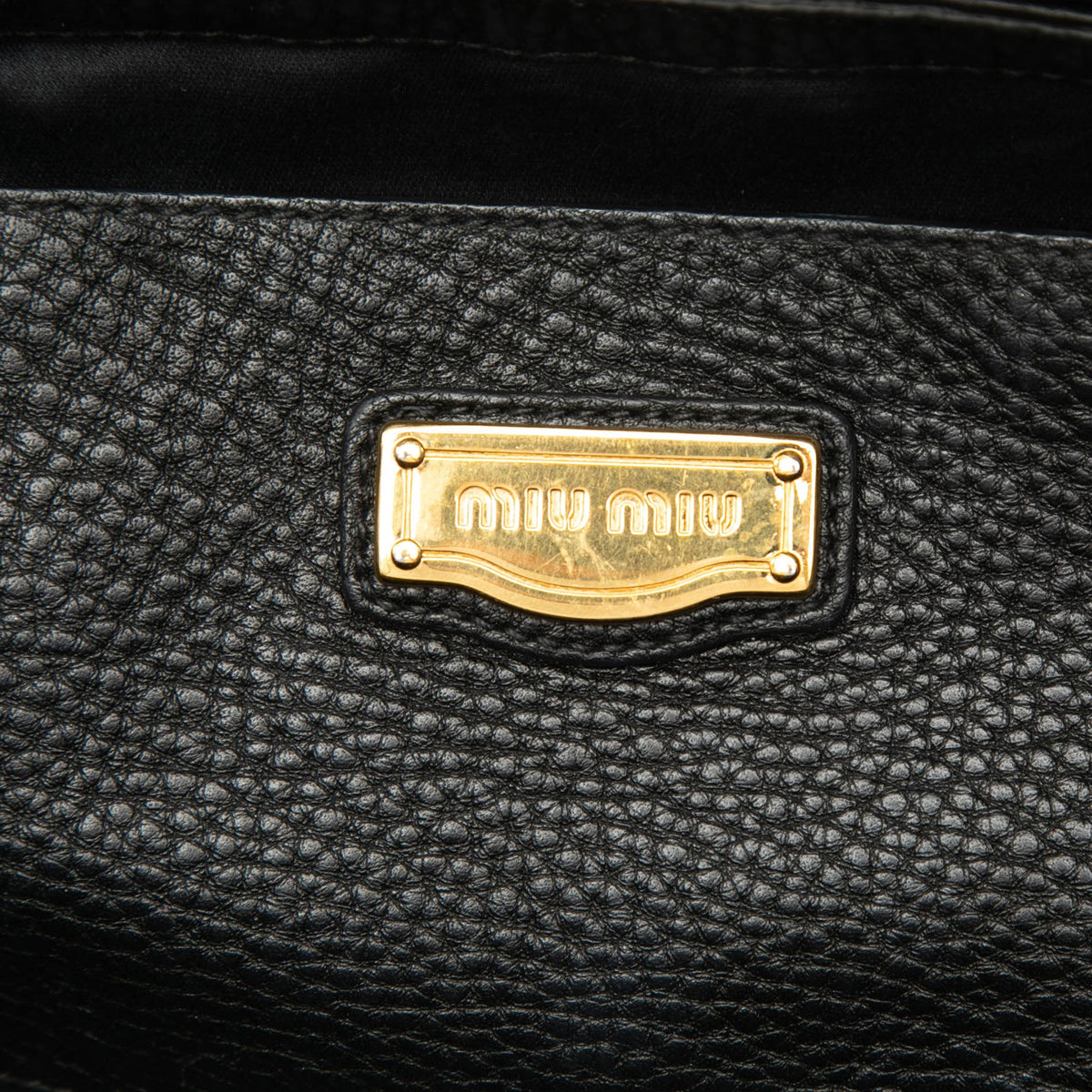 Miu Miu Vitello Daino Open Convertible Tote