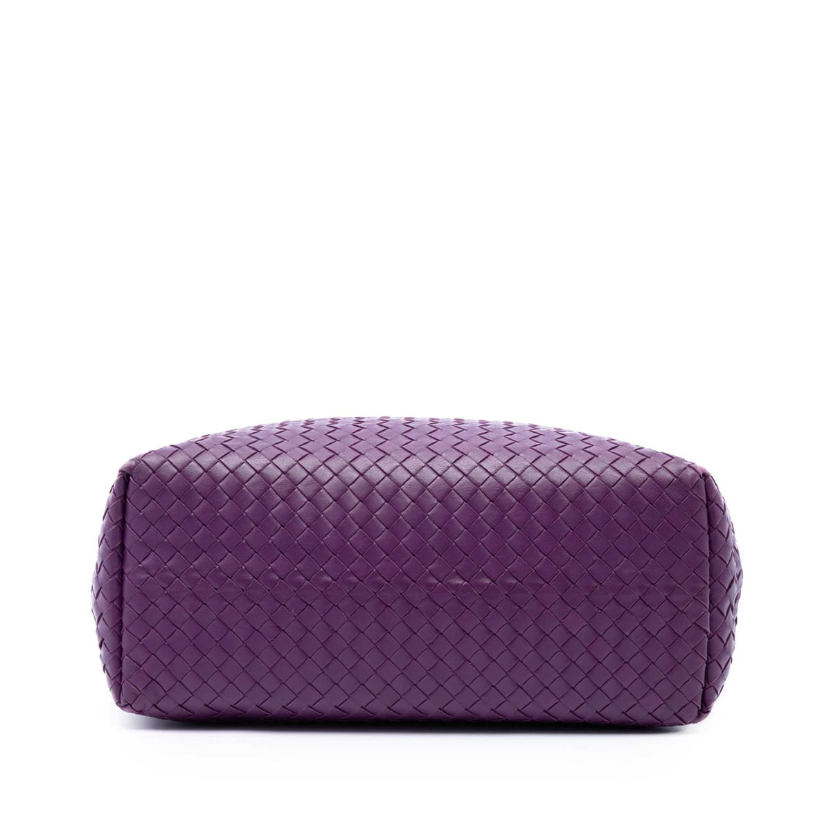 Bottega Veneta Intrecciato Garda Leather Tote Bag — Purple