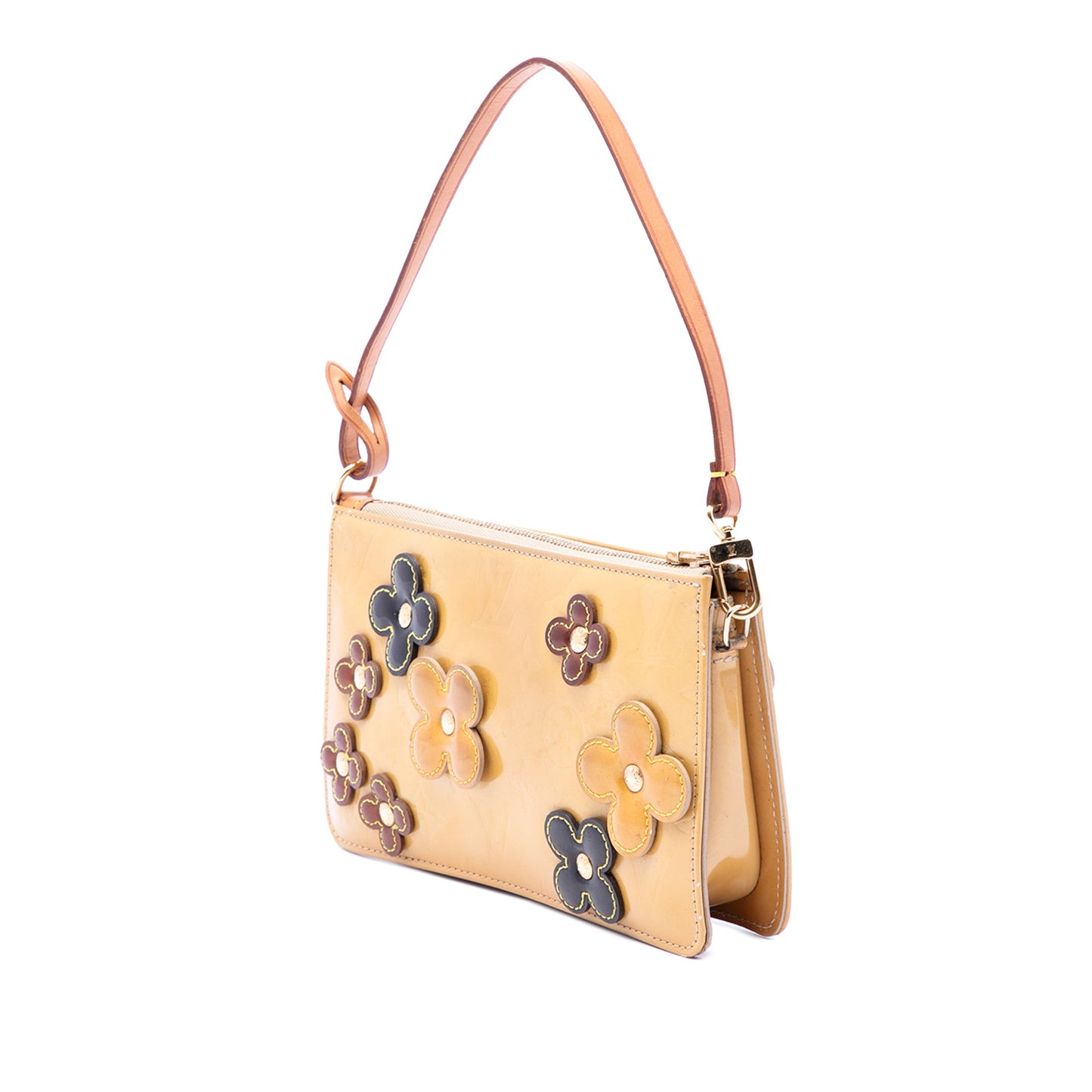 Louis Vuitton Monogram Vernis Pochette Lexington Fleurs