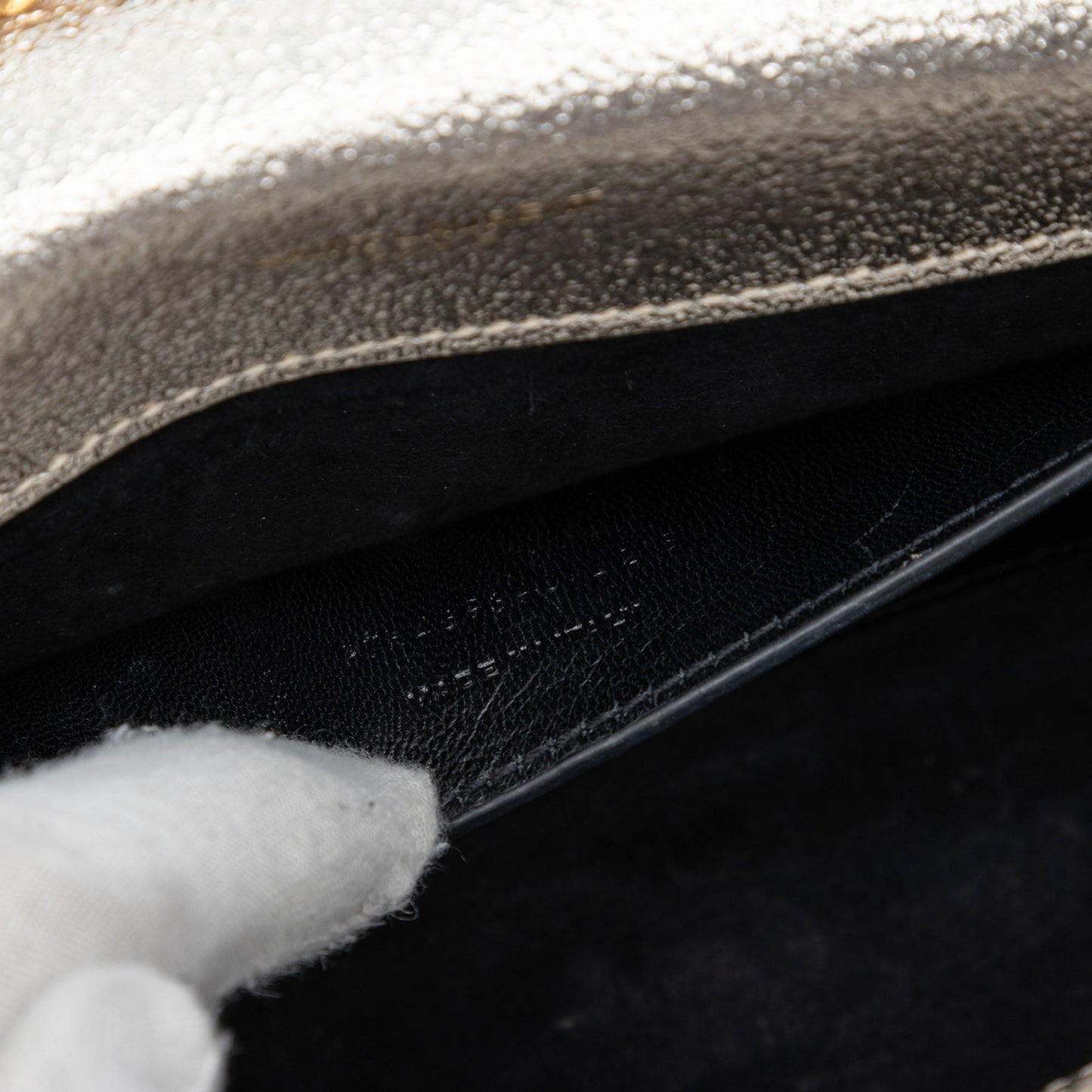 Small Metallic Calfskin Classic Monogram Kate Crossbody