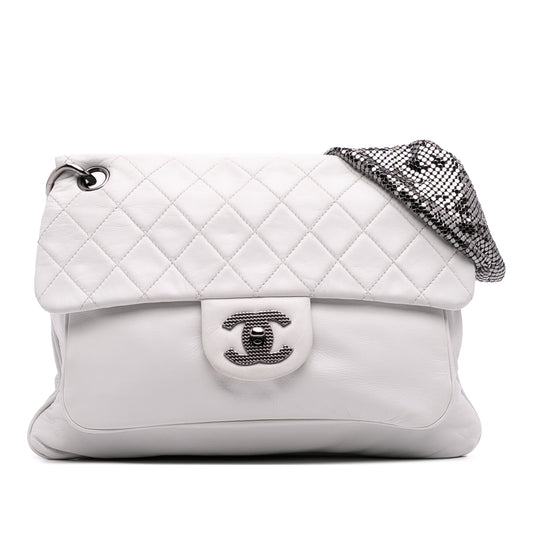 Chanel CC Quilted Soft Lambskin Chain Mail Shoulder Bag