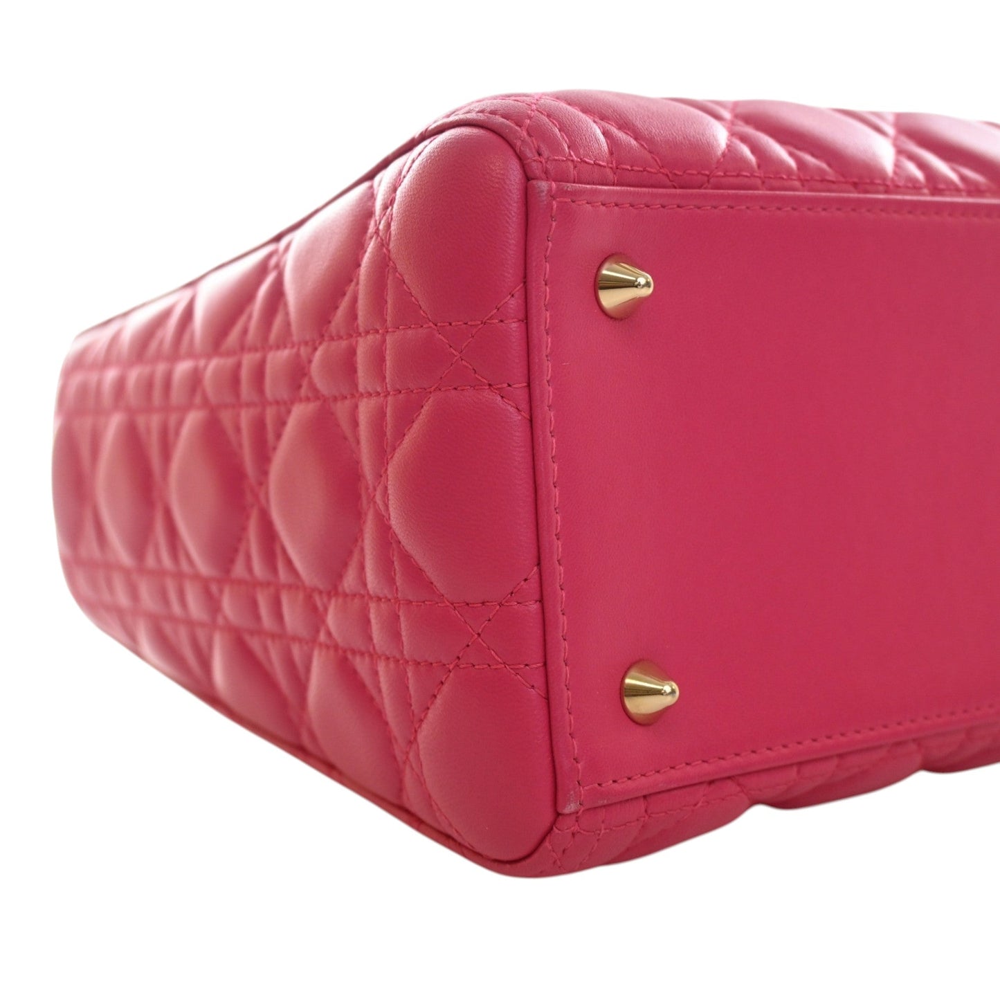 Dior Medium Lambskin Cannage Lady Dior