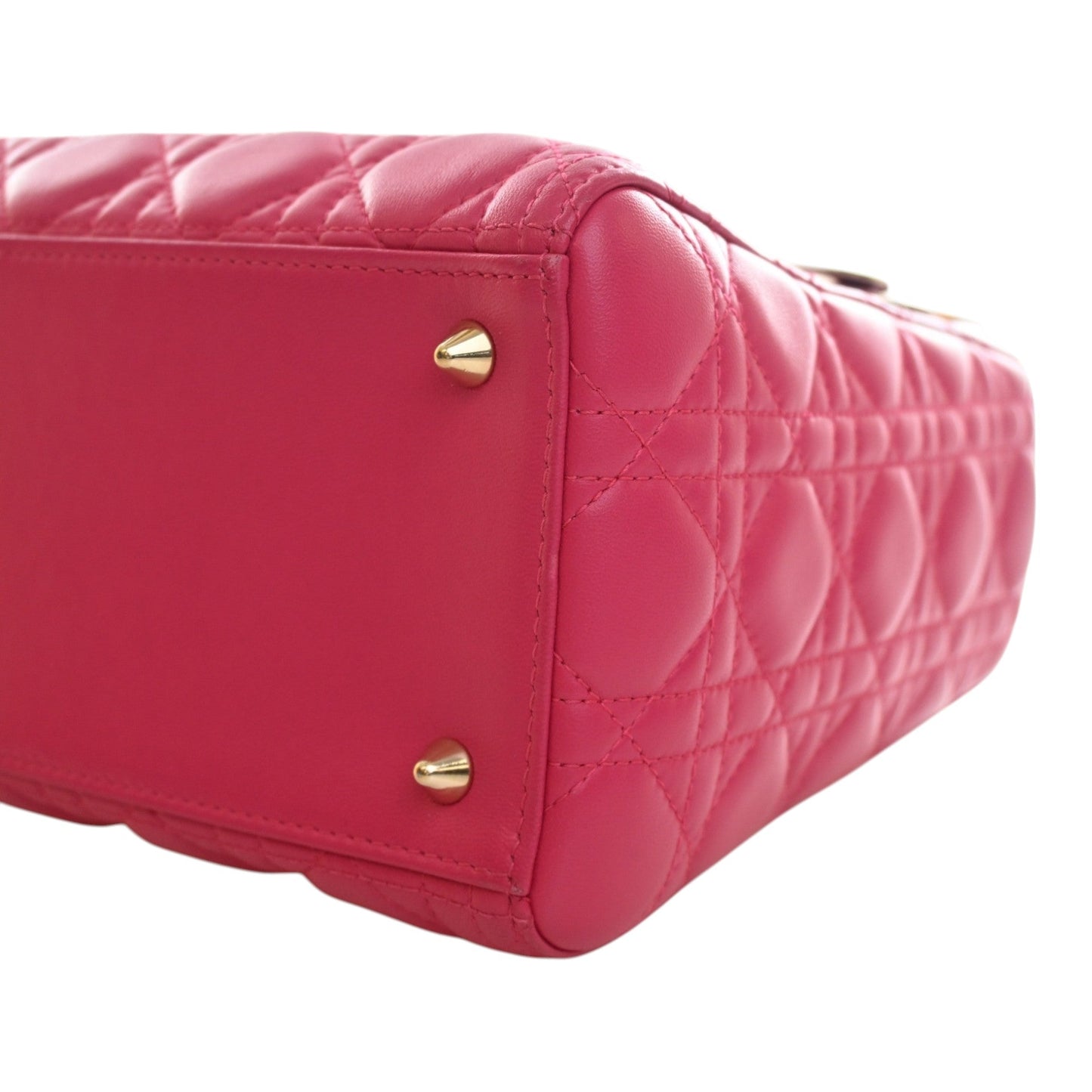 Dior Medium Lambskin Cannage Lady Dior