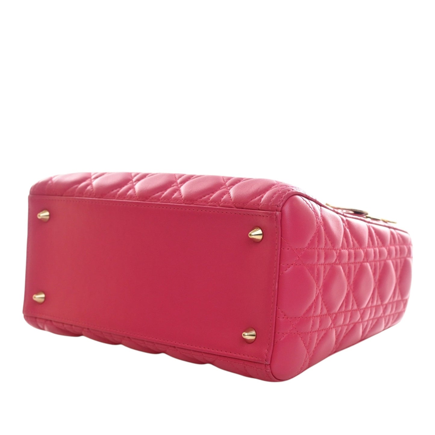 Dior Medium Lambskin Cannage Lady Dior